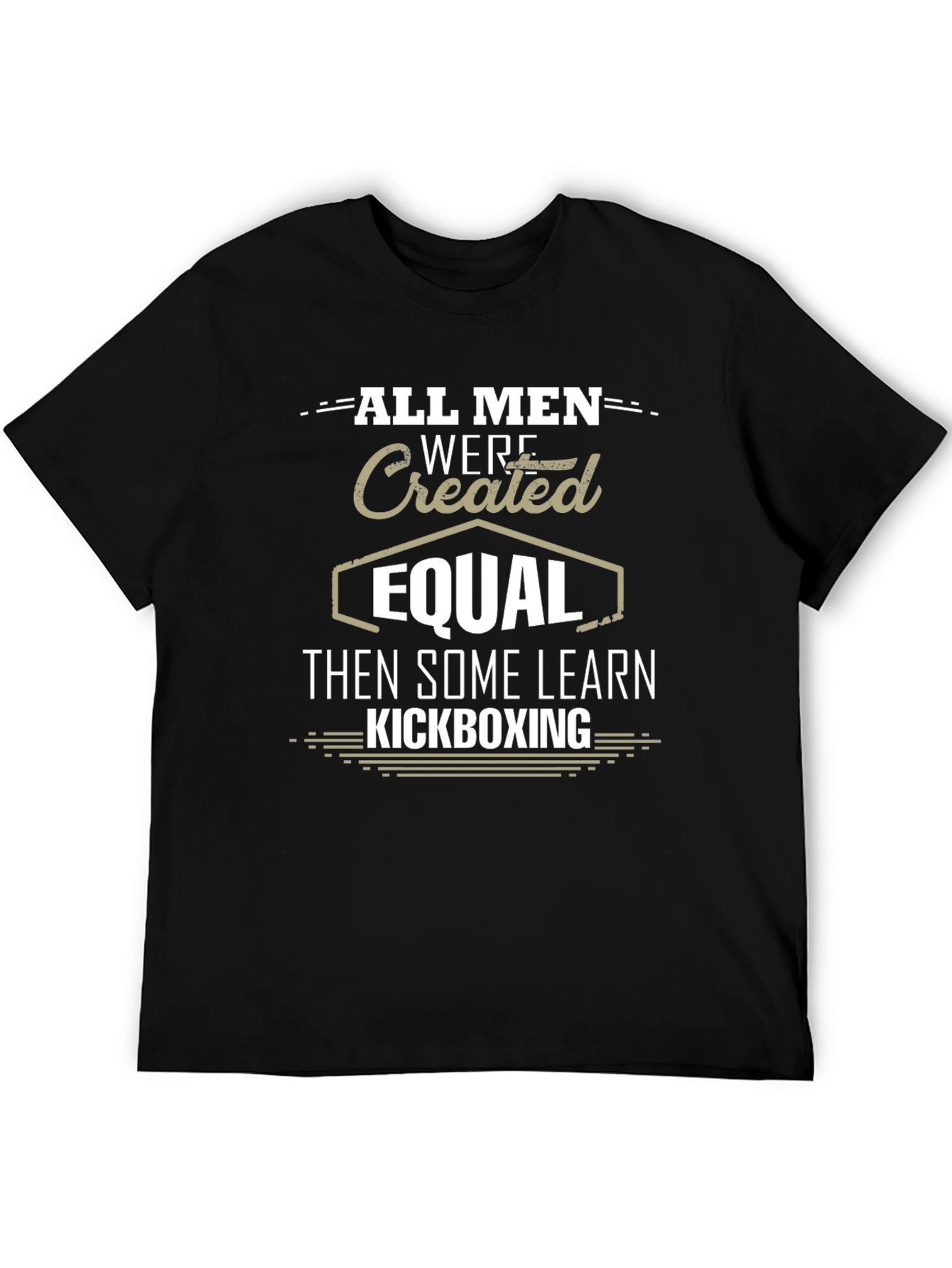 All Men Created Equal Kickboxing Graphic Tee