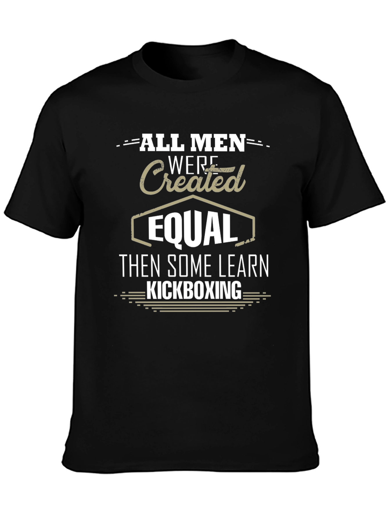 All Men Created Equal Kickboxing Graphic Tee