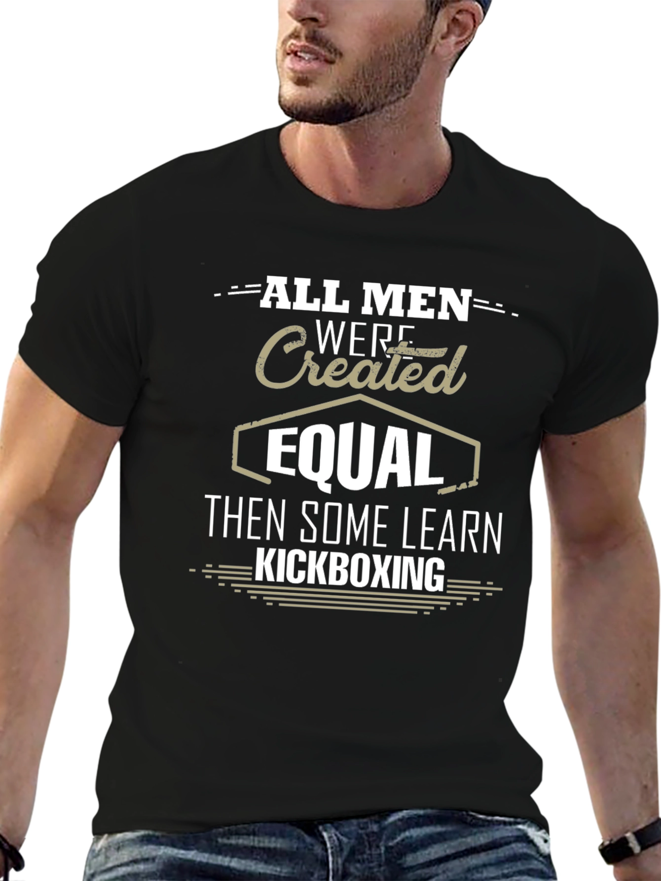 All Men Created Equal Kickboxing Graphic Tee