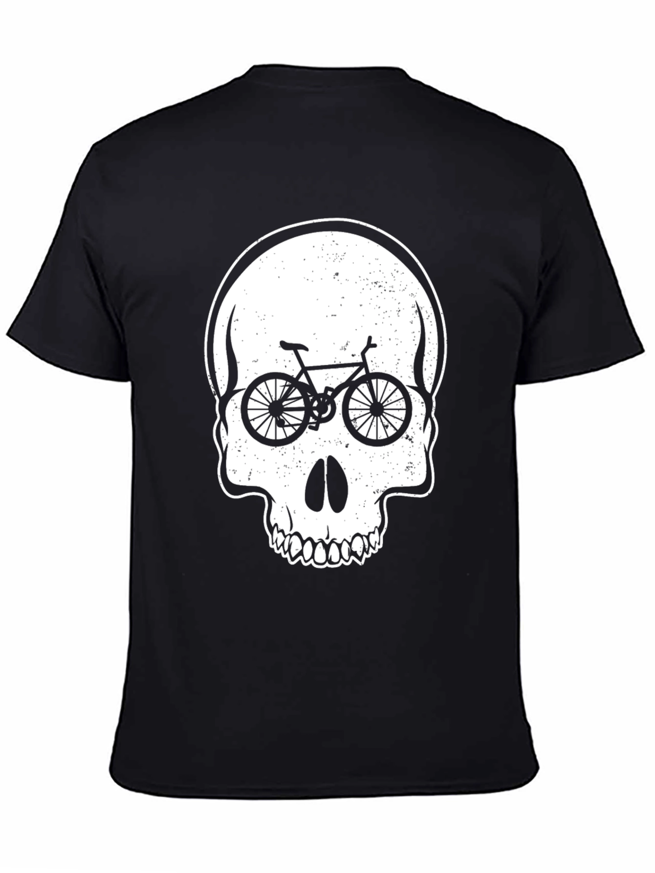Skull Bike Graphic Tee - Cycling Lovers Shirt