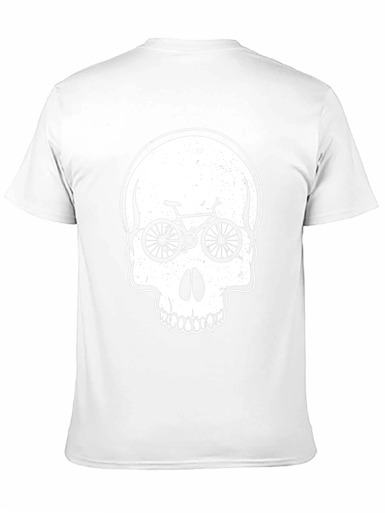 Skull Bike Graphic Tee - Cycling Lovers Shirt