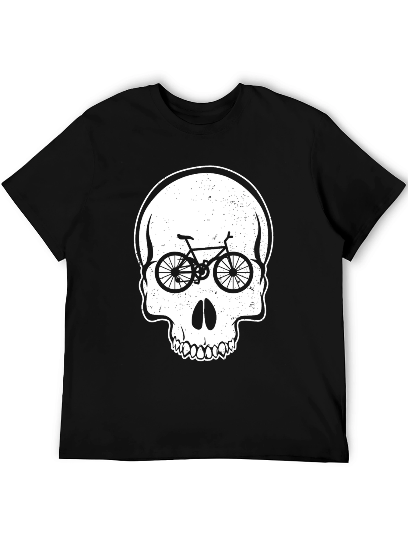 Skull Bike Graphic Tee - Cycling Lovers Shirt