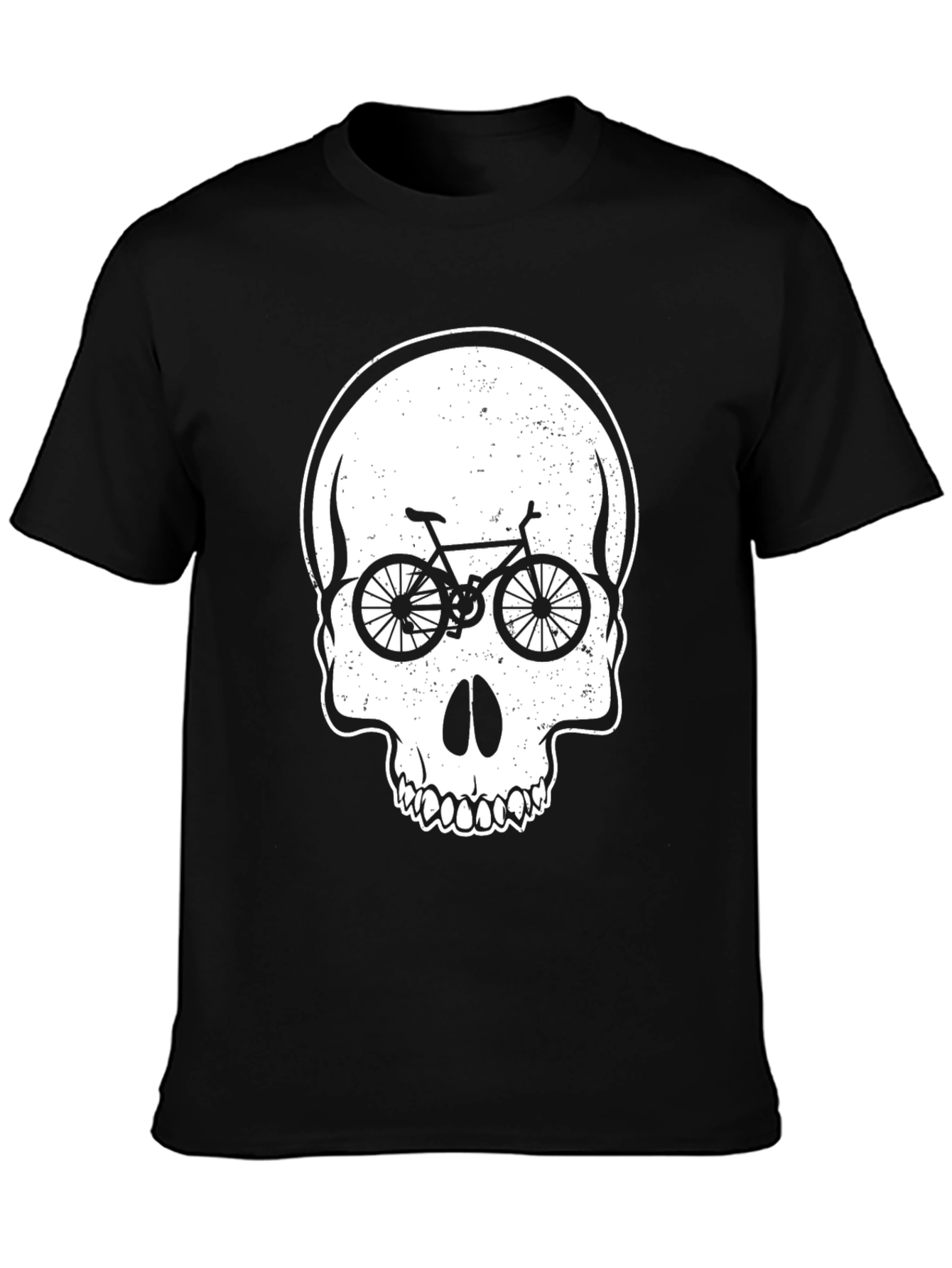 Skull Bike Graphic Tee - Cycling Lovers Shirt