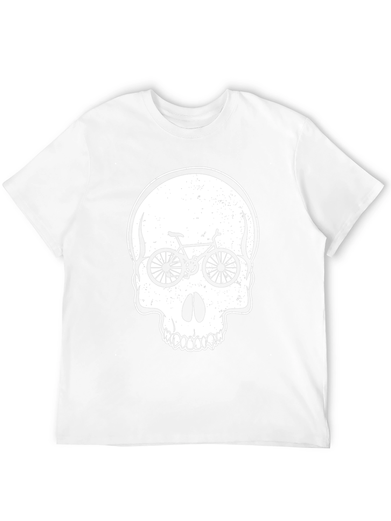 Skull Bike Graphic Tee - Cycling Lovers Shirt