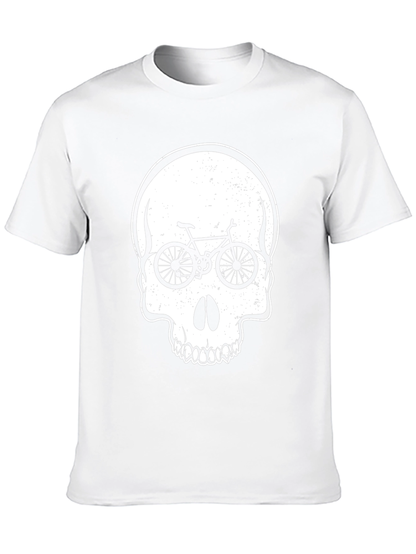 Skull Bike Graphic Tee - Cycling Lovers Shirt