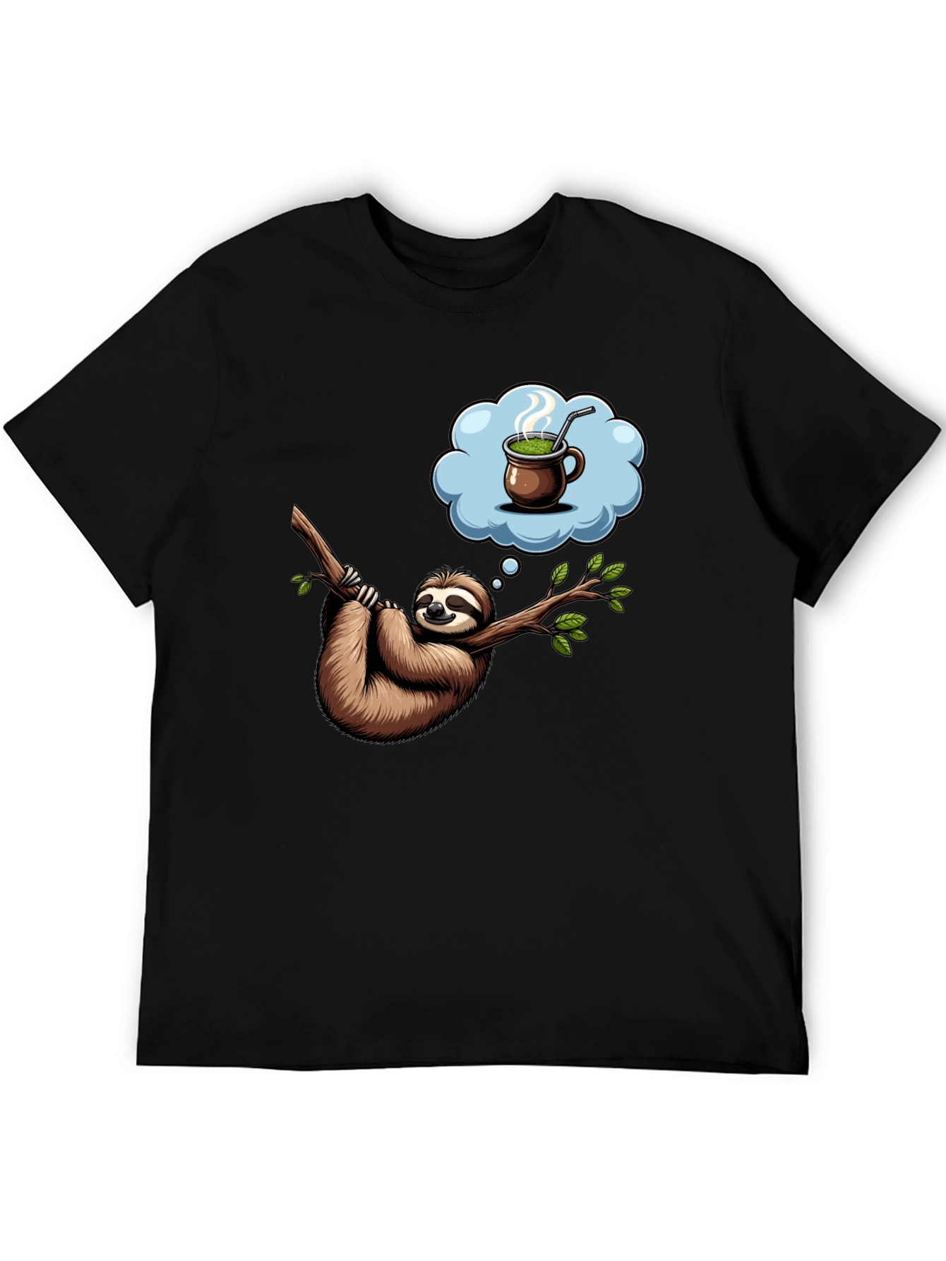 Sloth Tea Time T-Shirt - Relaxed Fit Unique Design