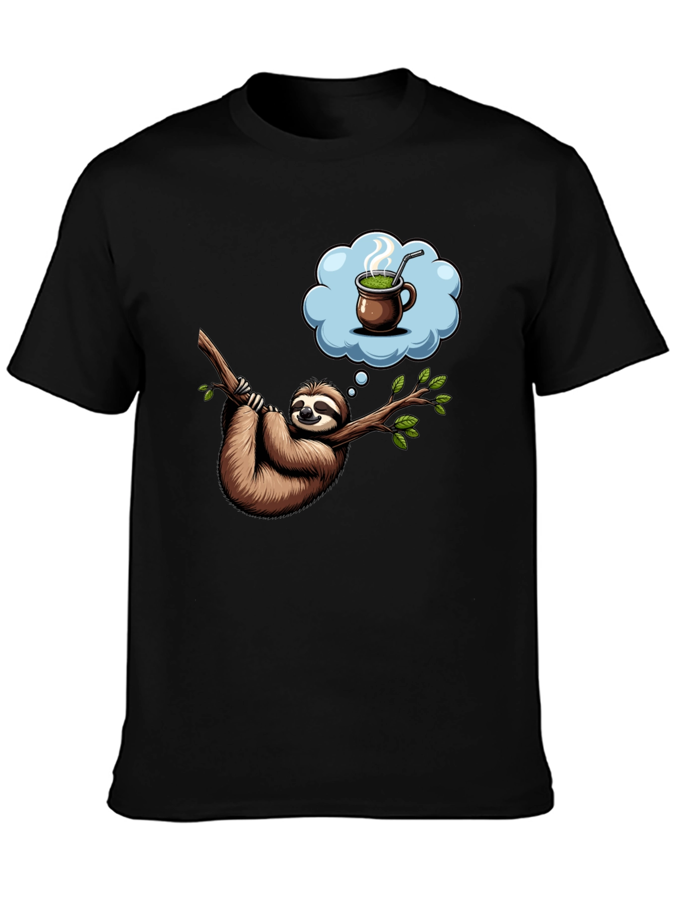 Sloth Tea Time T-Shirt - Relaxed Fit Unique Design