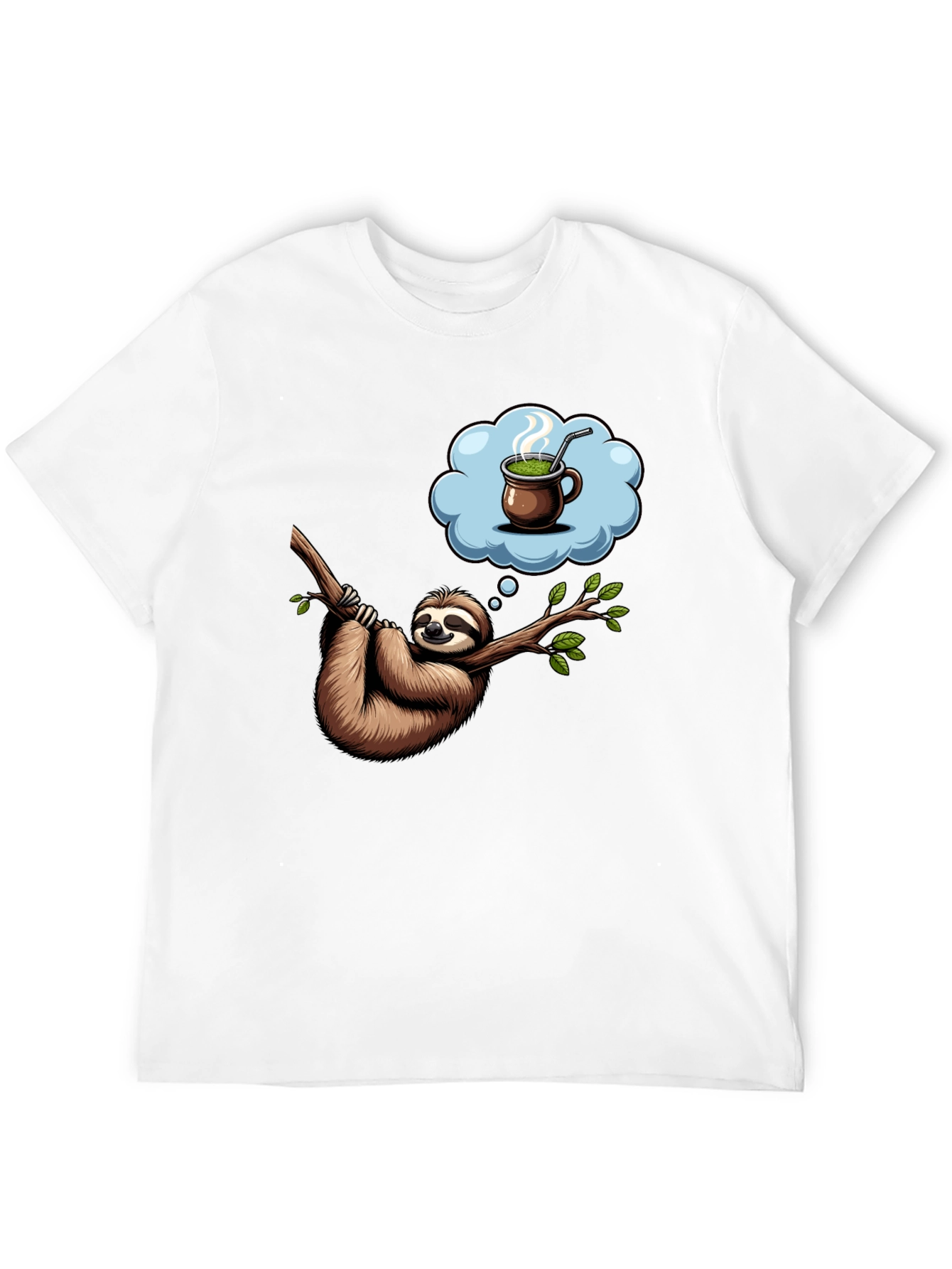 Sloth Tea Time T-Shirt - Relaxed Fit Unique Design