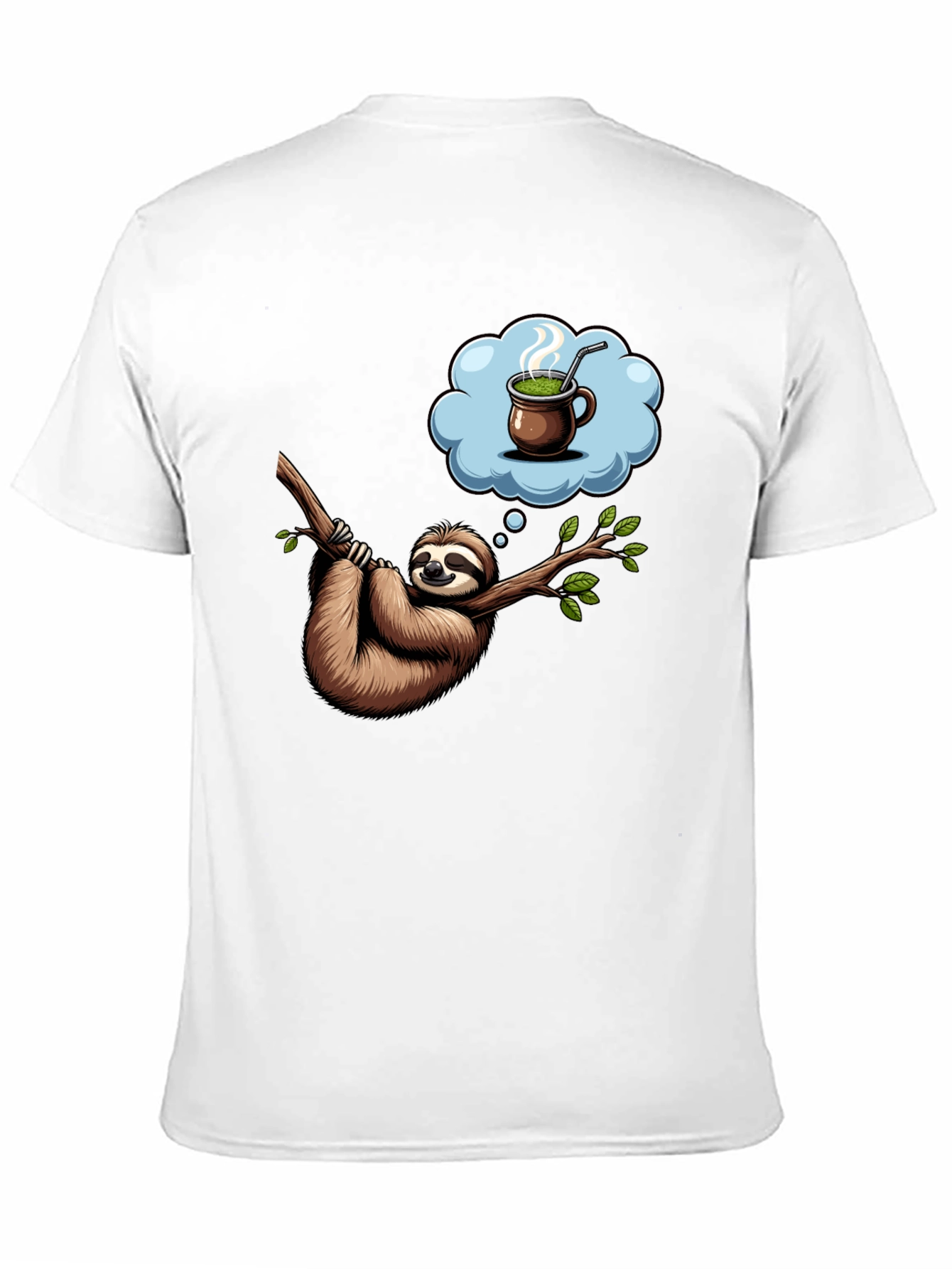 Sloth Tea Time T-Shirt - Relaxed Fit Unique Design