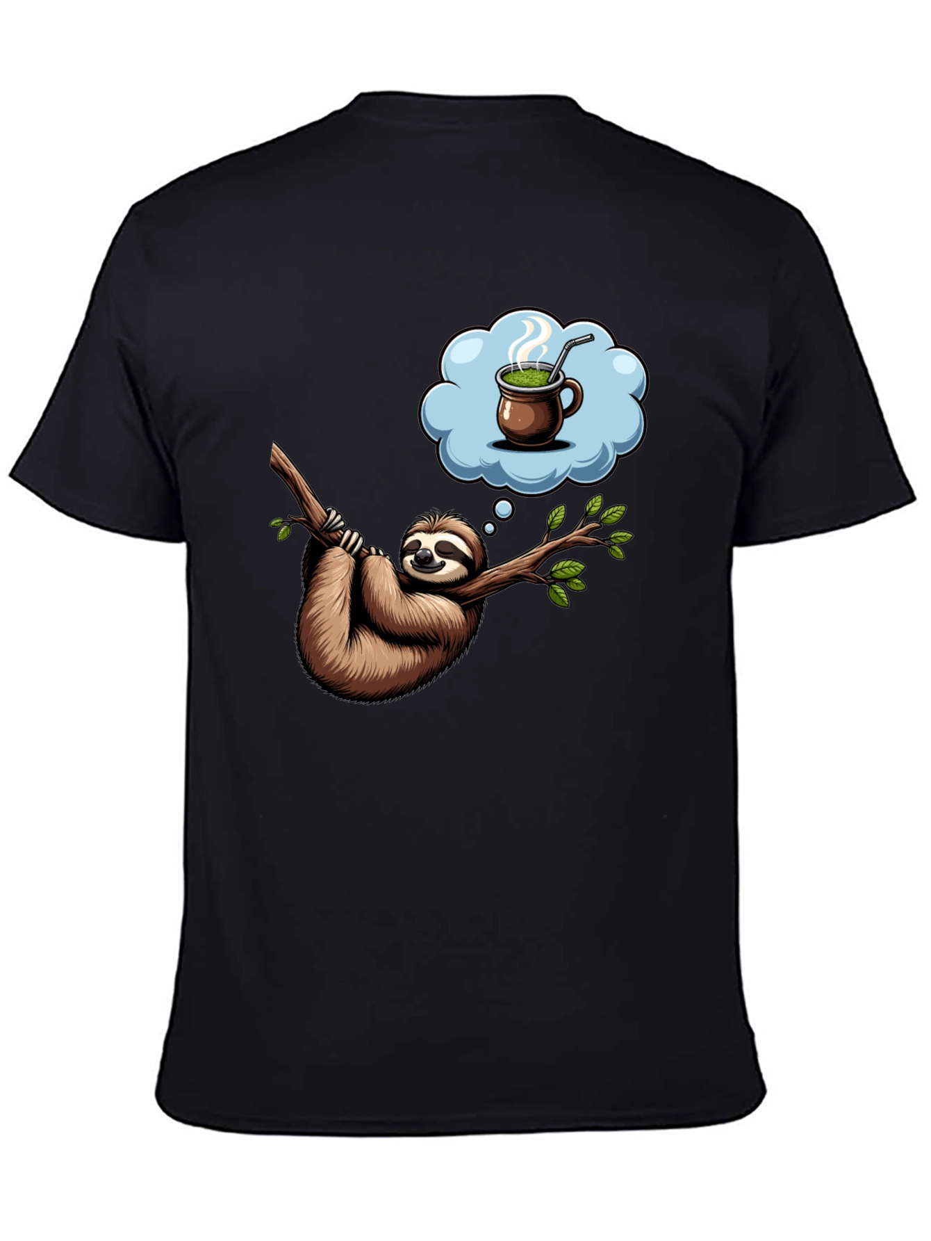Sloth Tea Time T-Shirt - Relaxed Fit Unique Design