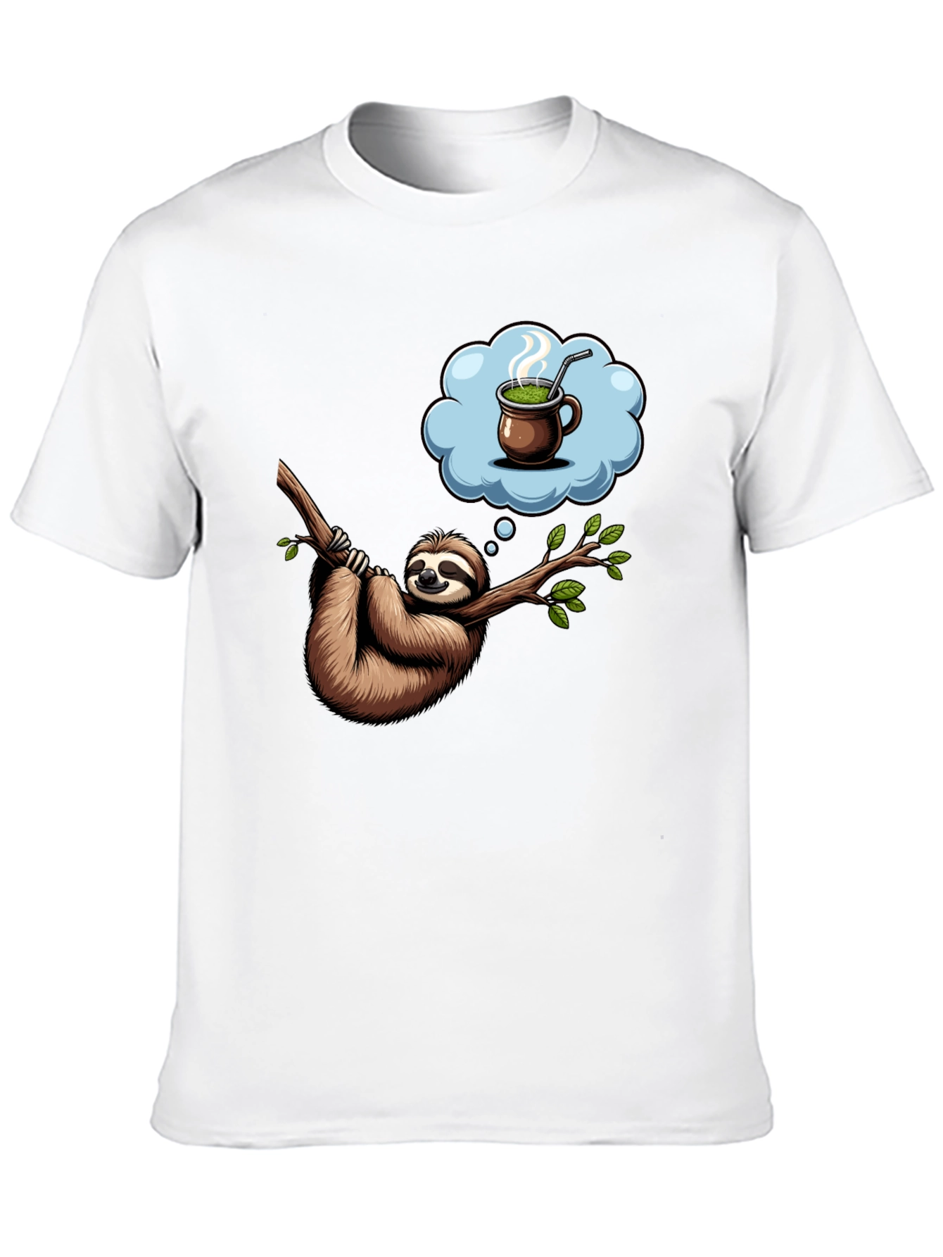 Sloth Tea Time T-Shirt - Relaxed Fit Unique Design