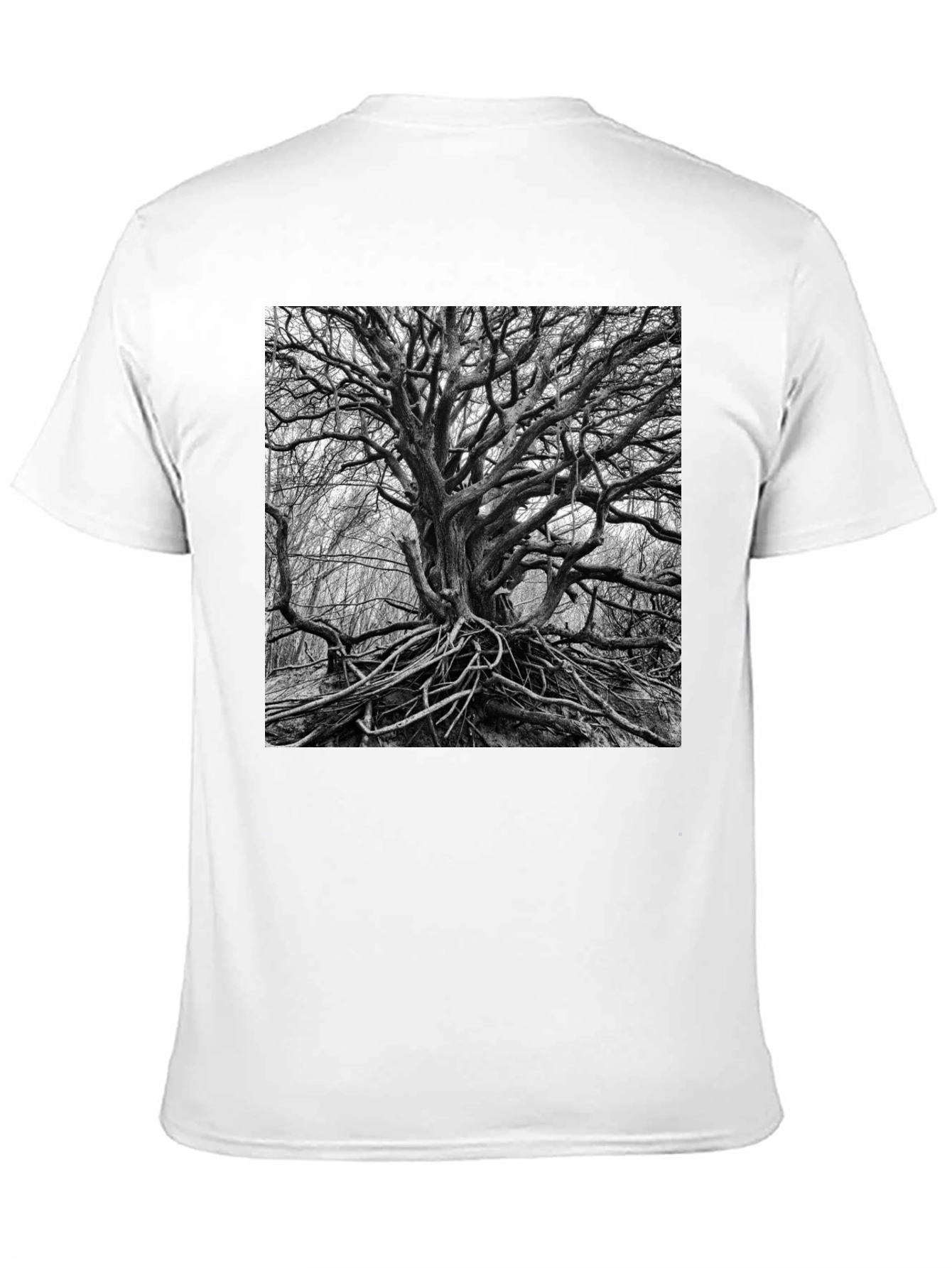 Gnarled Tree Graphic Tee - Unisex Black T-Shirt