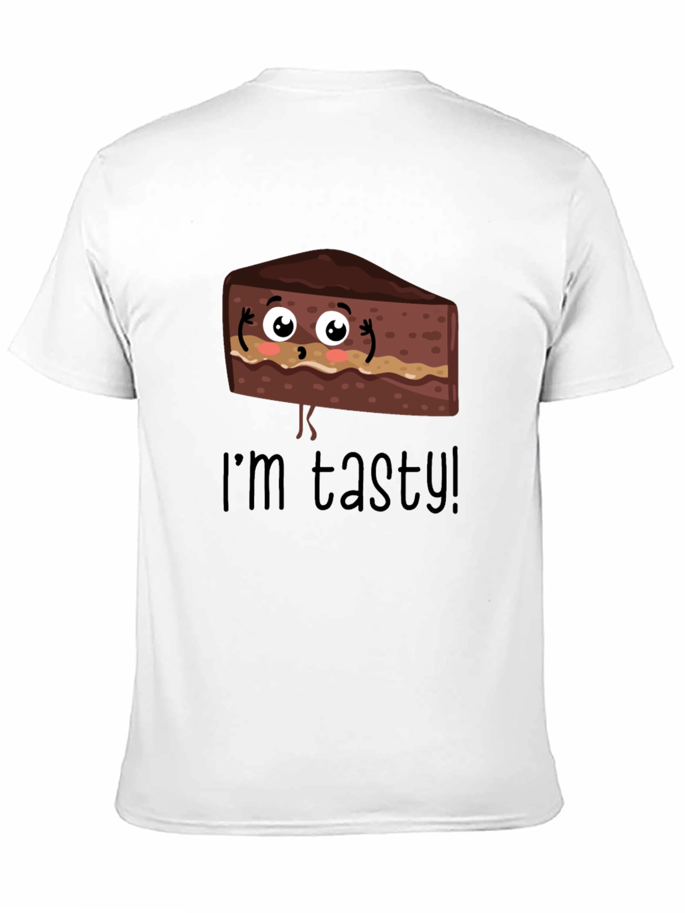 Tasty Cartoon Cake Graphic T-Shirt