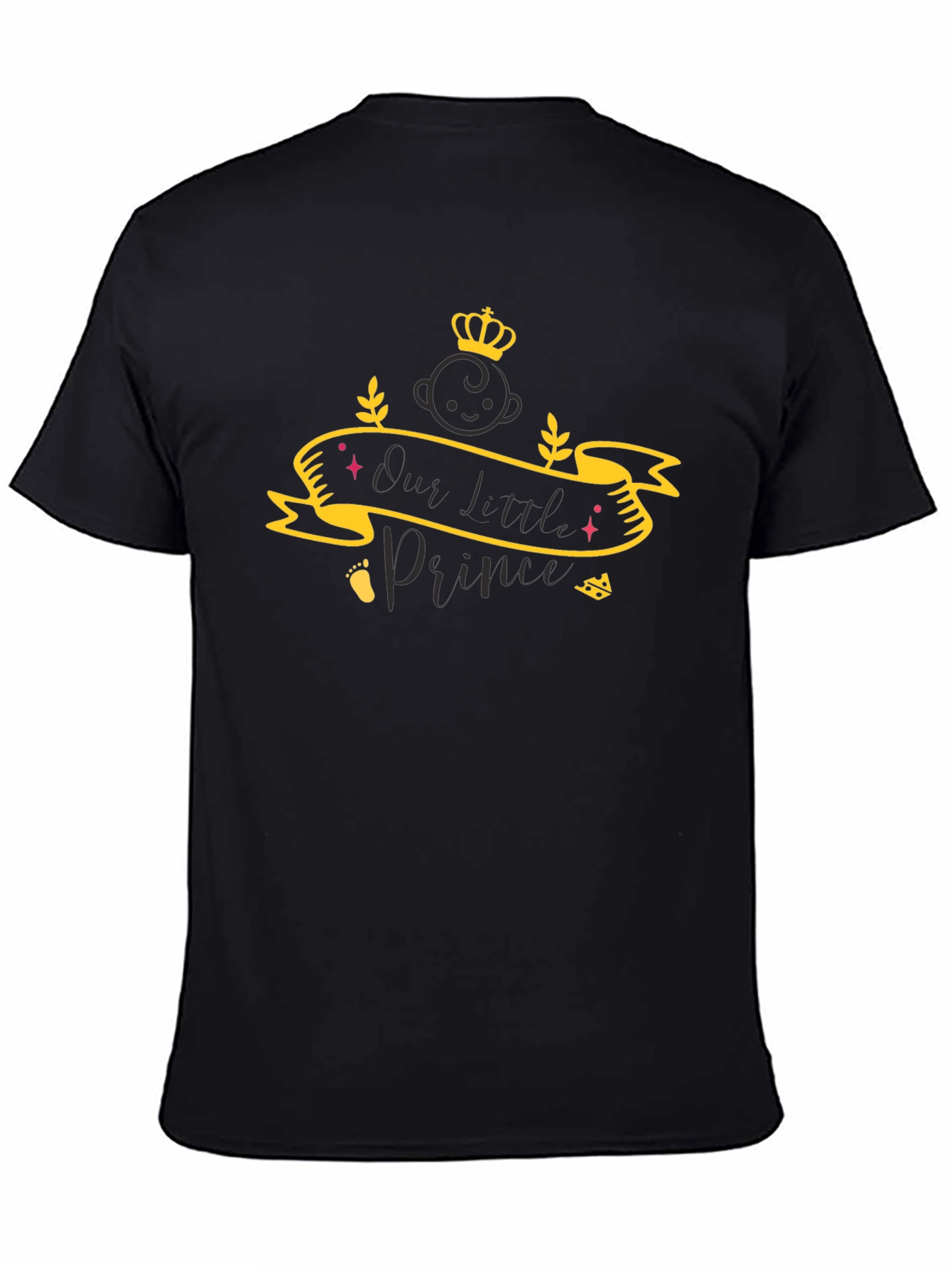 Our Little Prince Black T-Shirt