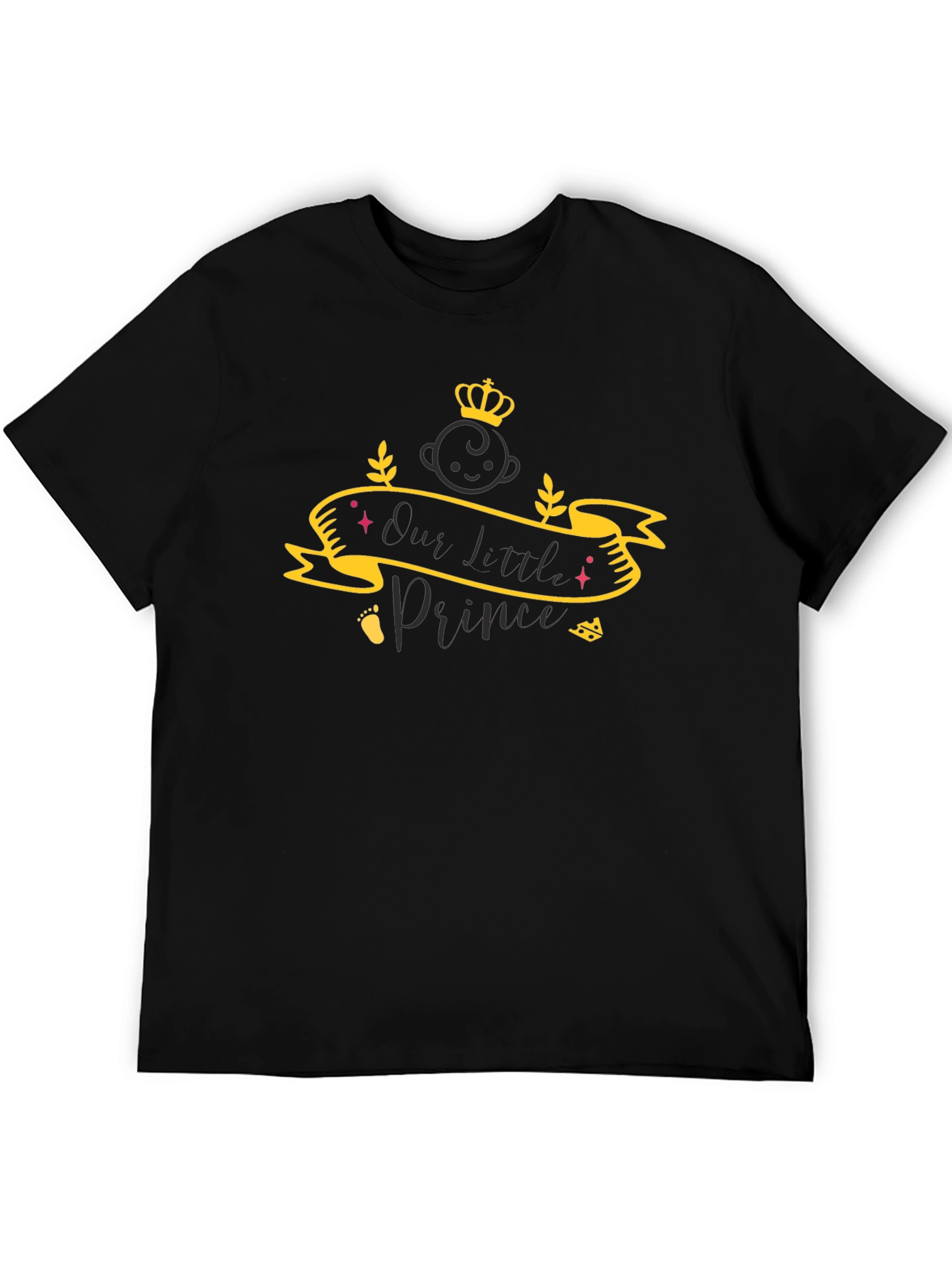 Our Little Prince Black T-Shirt