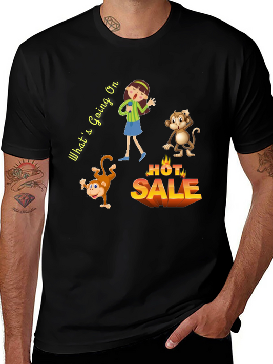 Fun Graphic Tee - Whats Going On Hot Sale T-Shirt