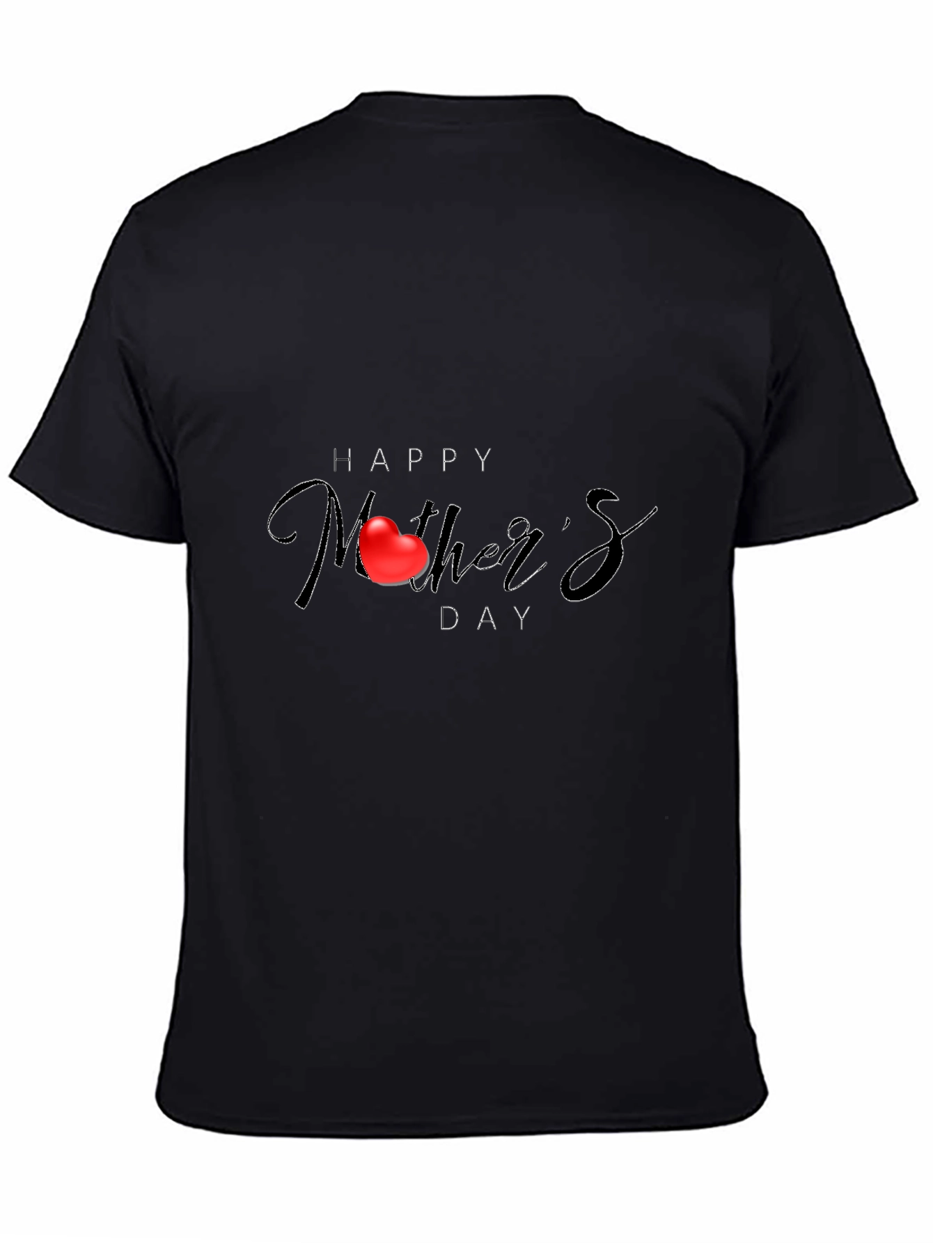 Happy Mothers Day Black Tee