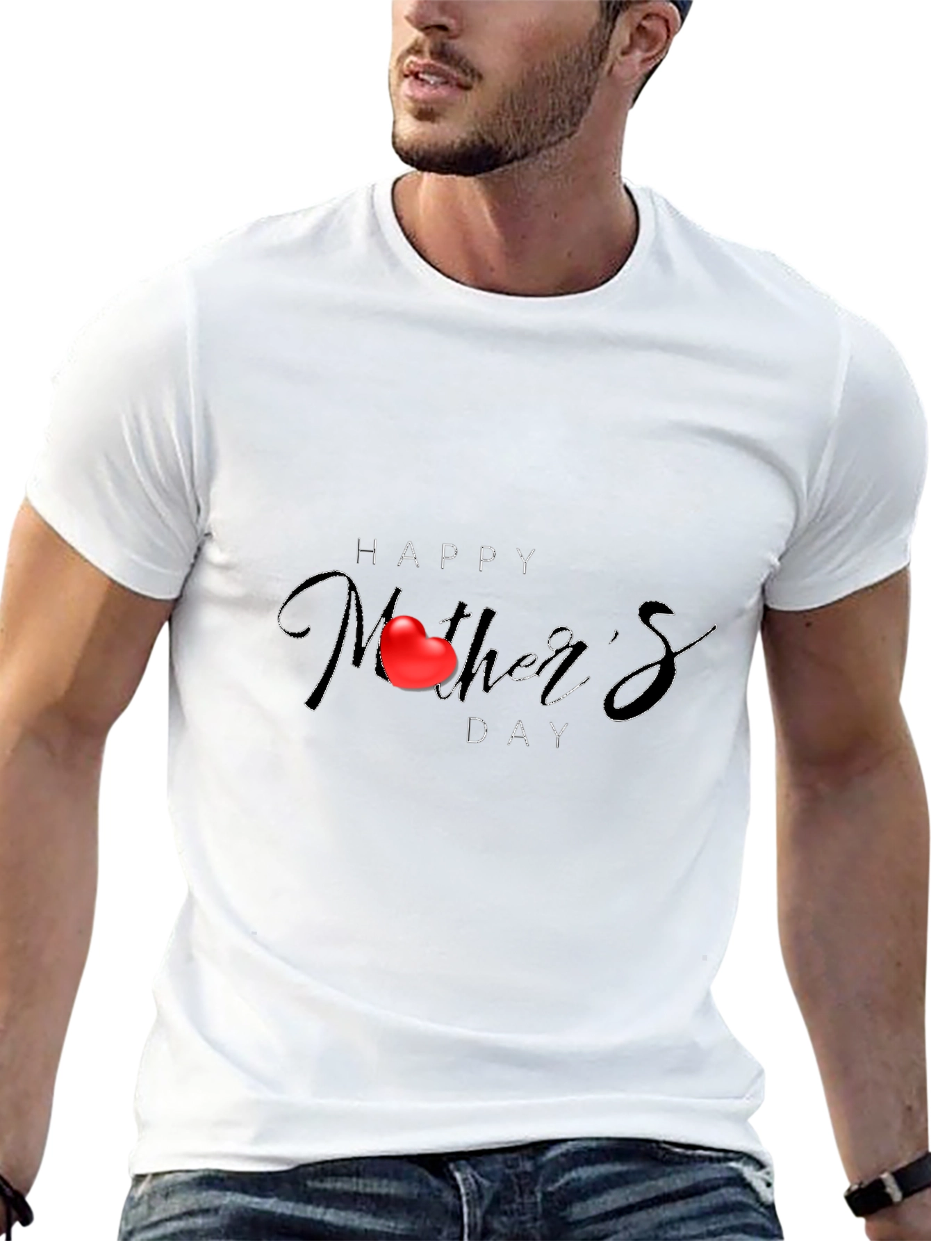 Happy Mothers Day Black Tee