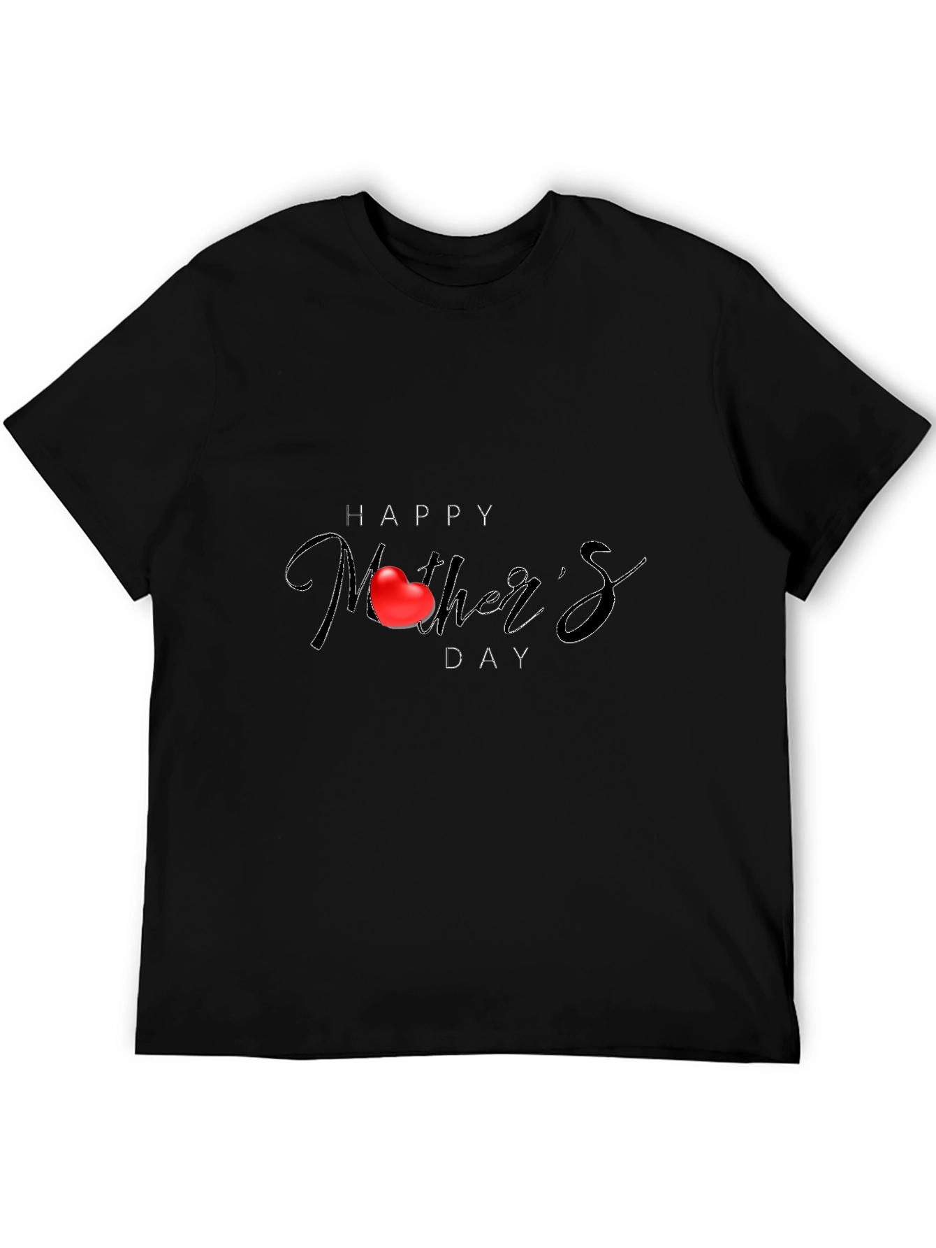 Happy Mothers Day Black Tee