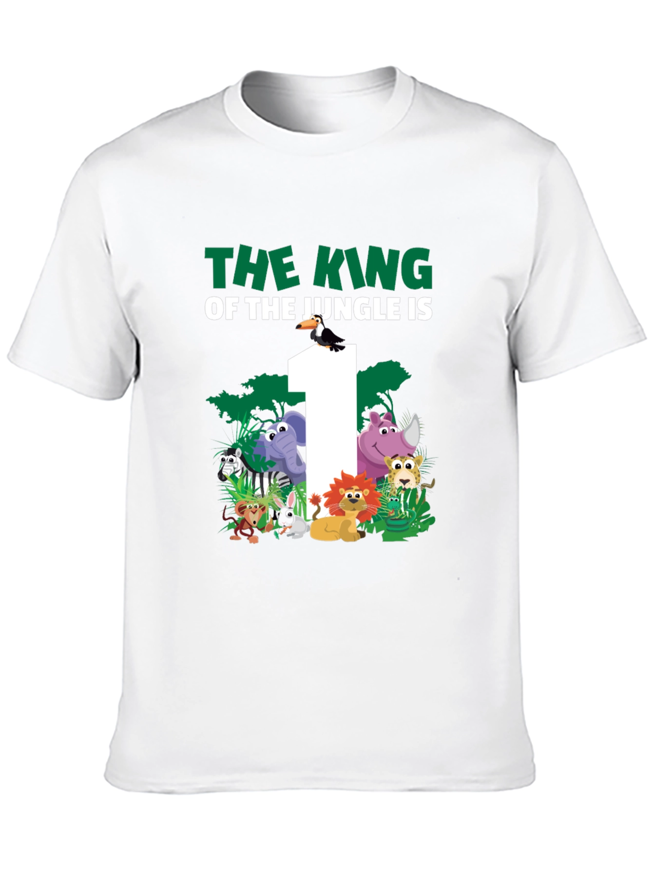 Jungle 1st Birthday T-Shirt: King of the Jungle