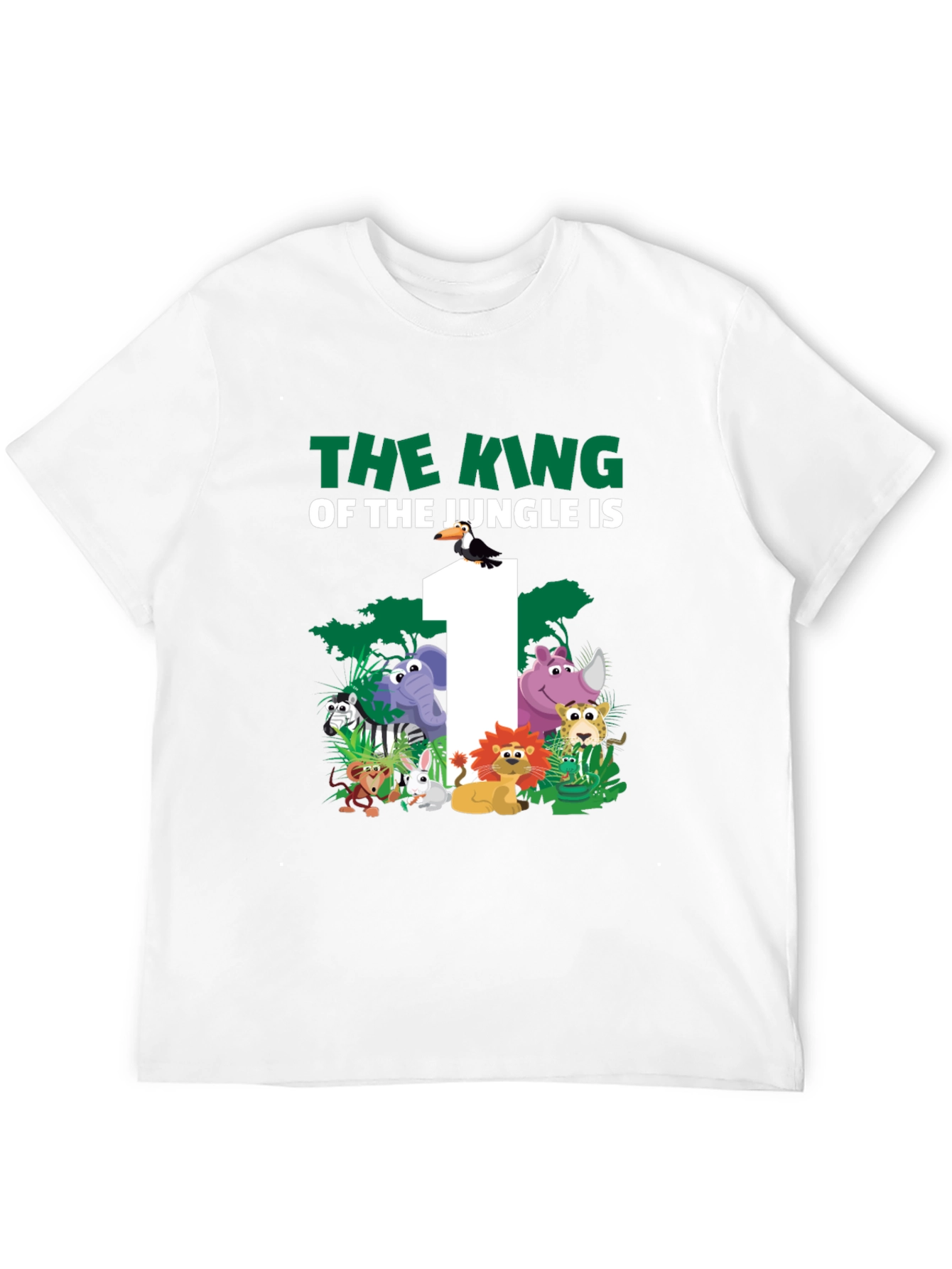 Jungle 1st Birthday T-Shirt: King of the Jungle