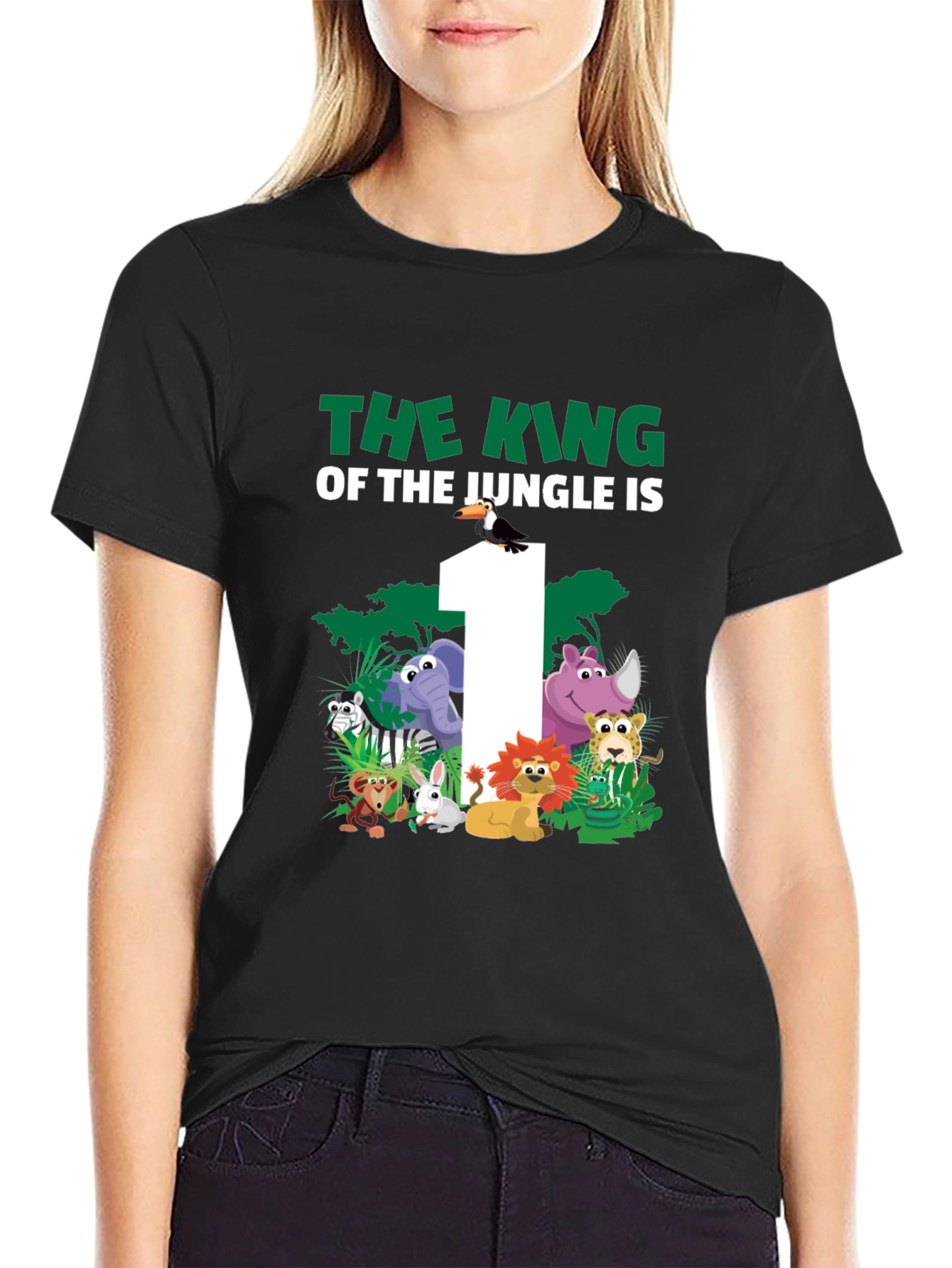 Jungle 1st Birthday T-Shirt: King of the Jungle