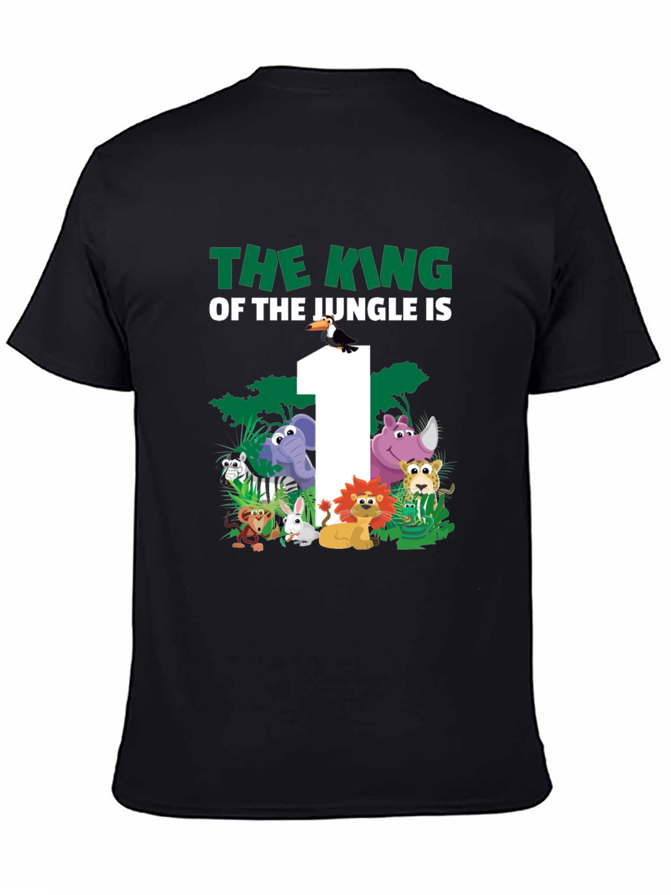 Jungle 1st Birthday T-Shirt: King of the Jungle