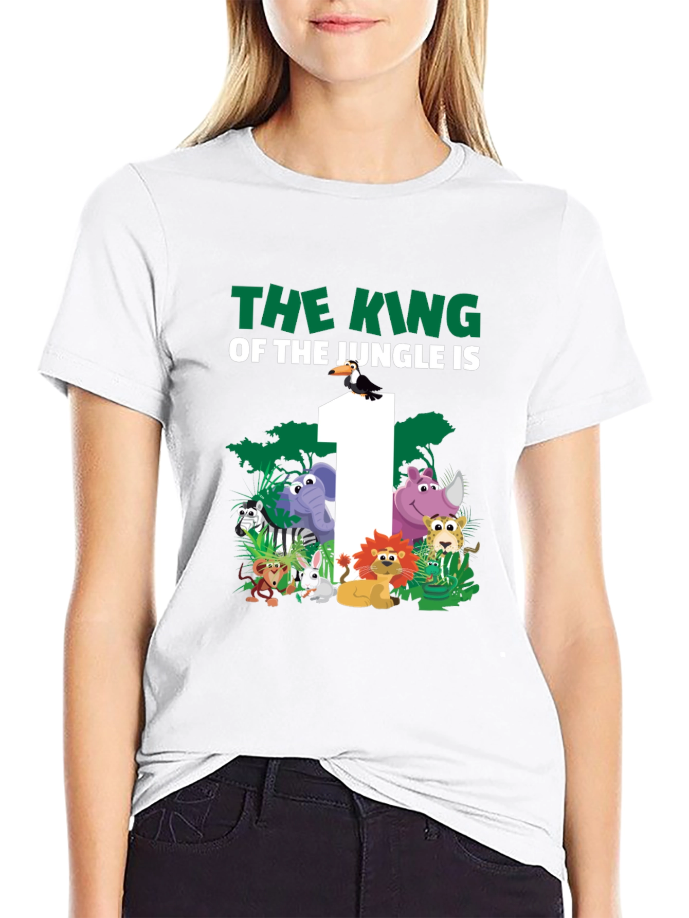 Jungle 1st Birthday T-Shirt: King of the Jungle
