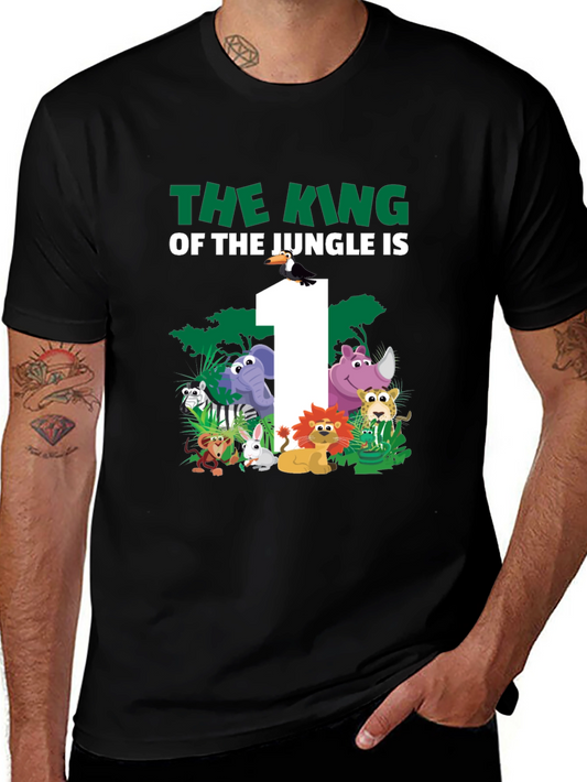Jungle 1st Birthday T-Shirt: King of the Jungle