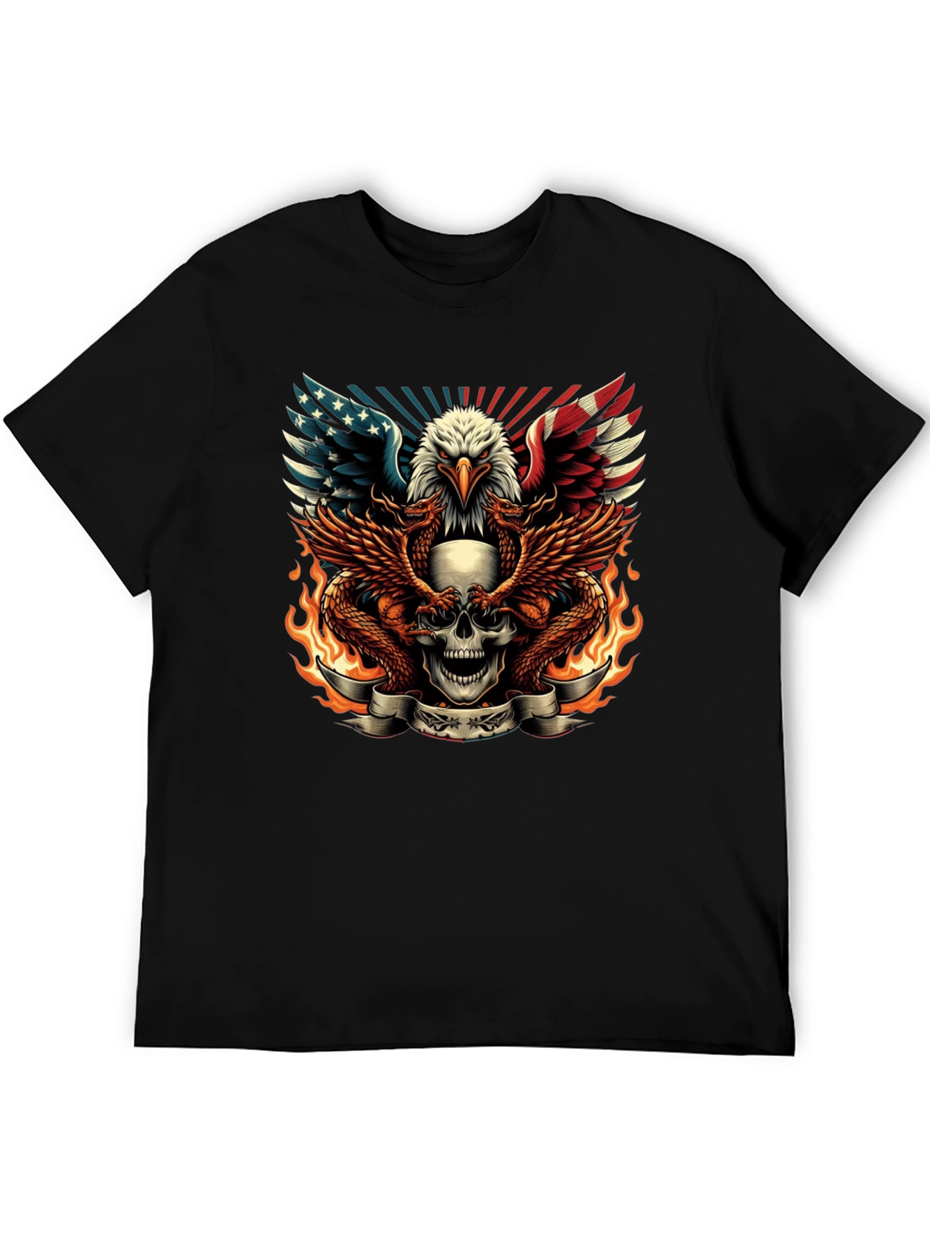 Eagle Skull & Dragon T-Shirt