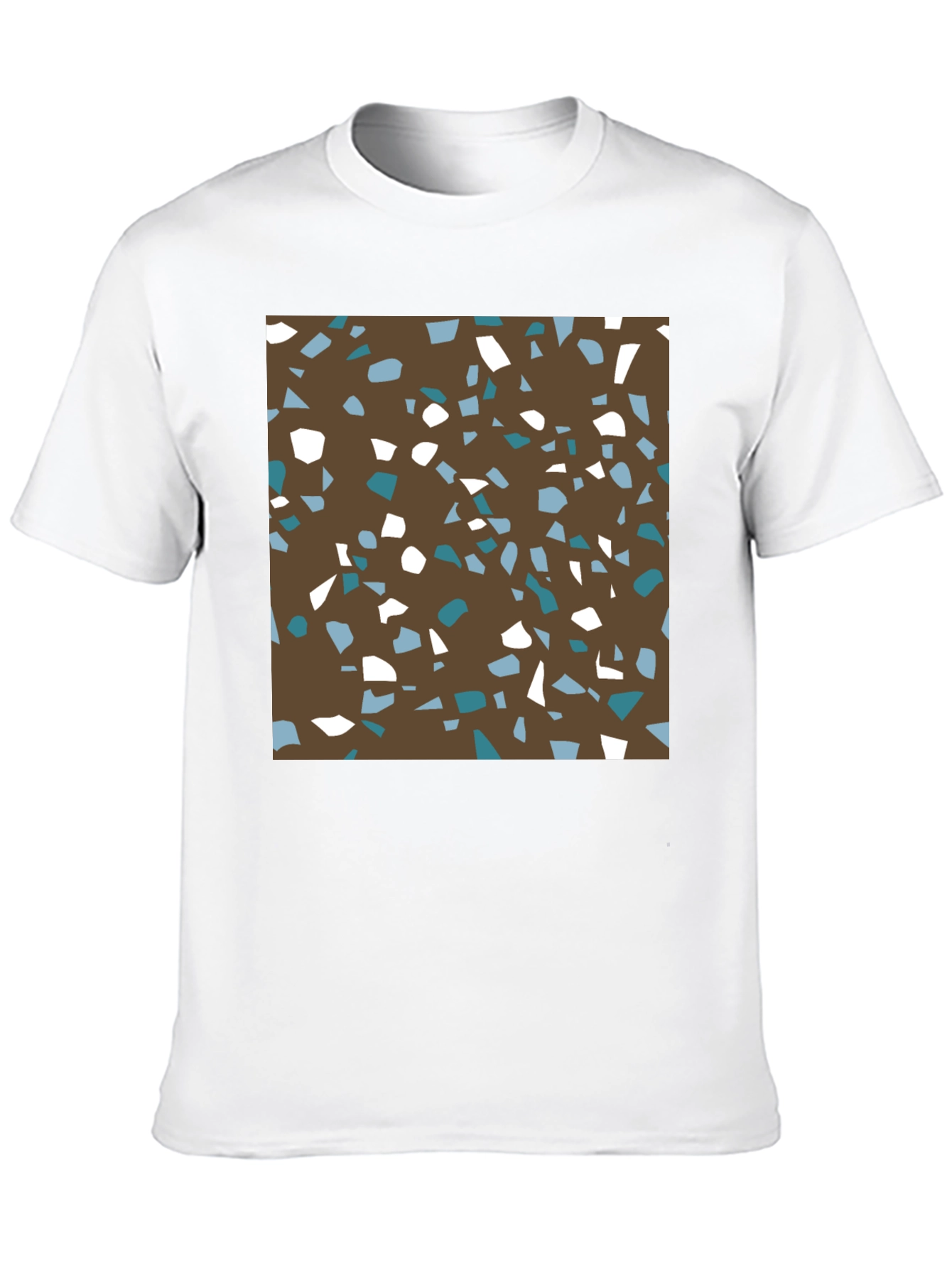 Brown Terrazzo Pattern T-Shirt