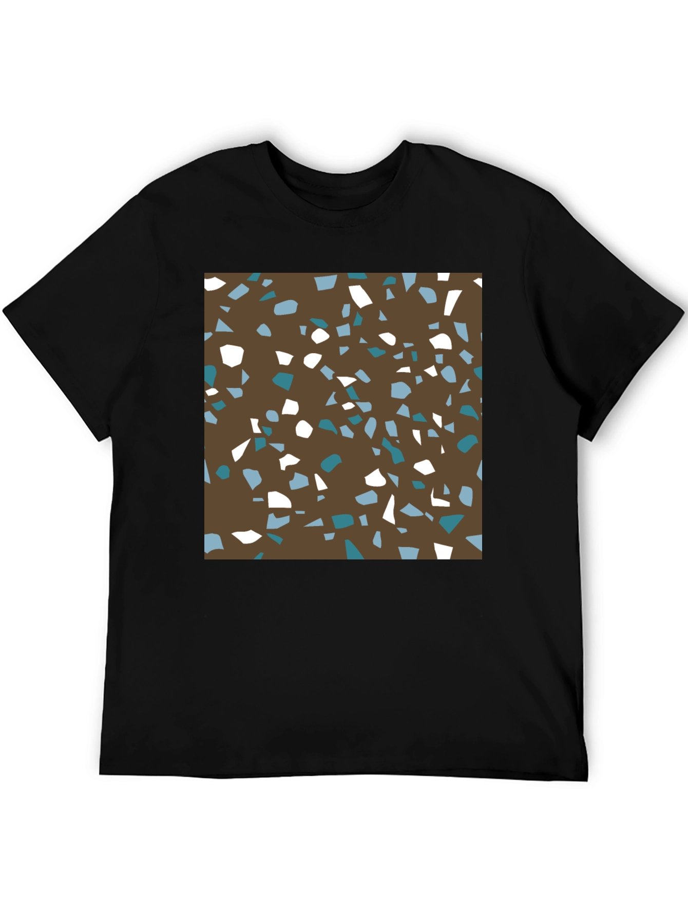 Brown Terrazzo Pattern T-Shirt
