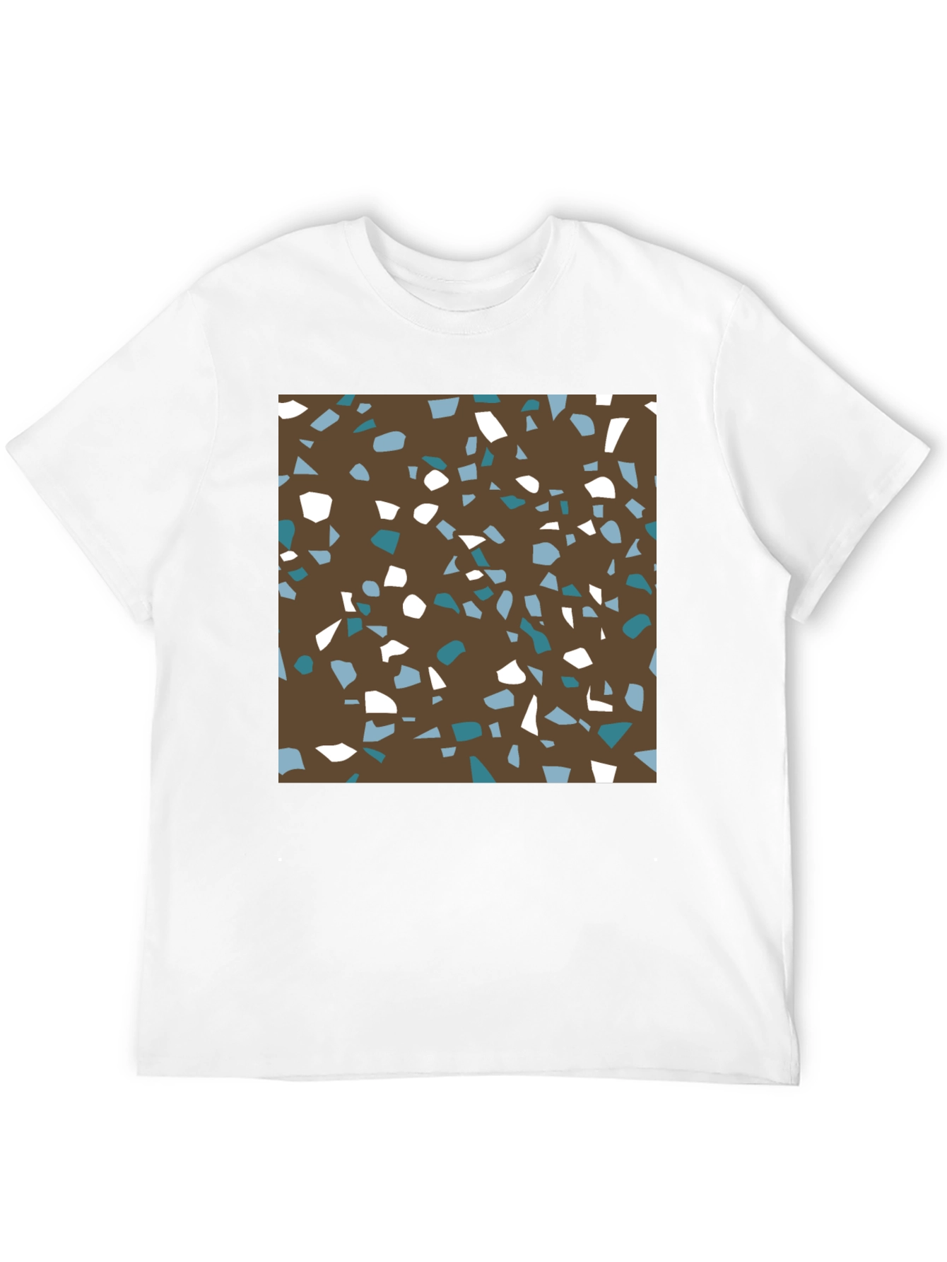 Brown Terrazzo Pattern T-Shirt