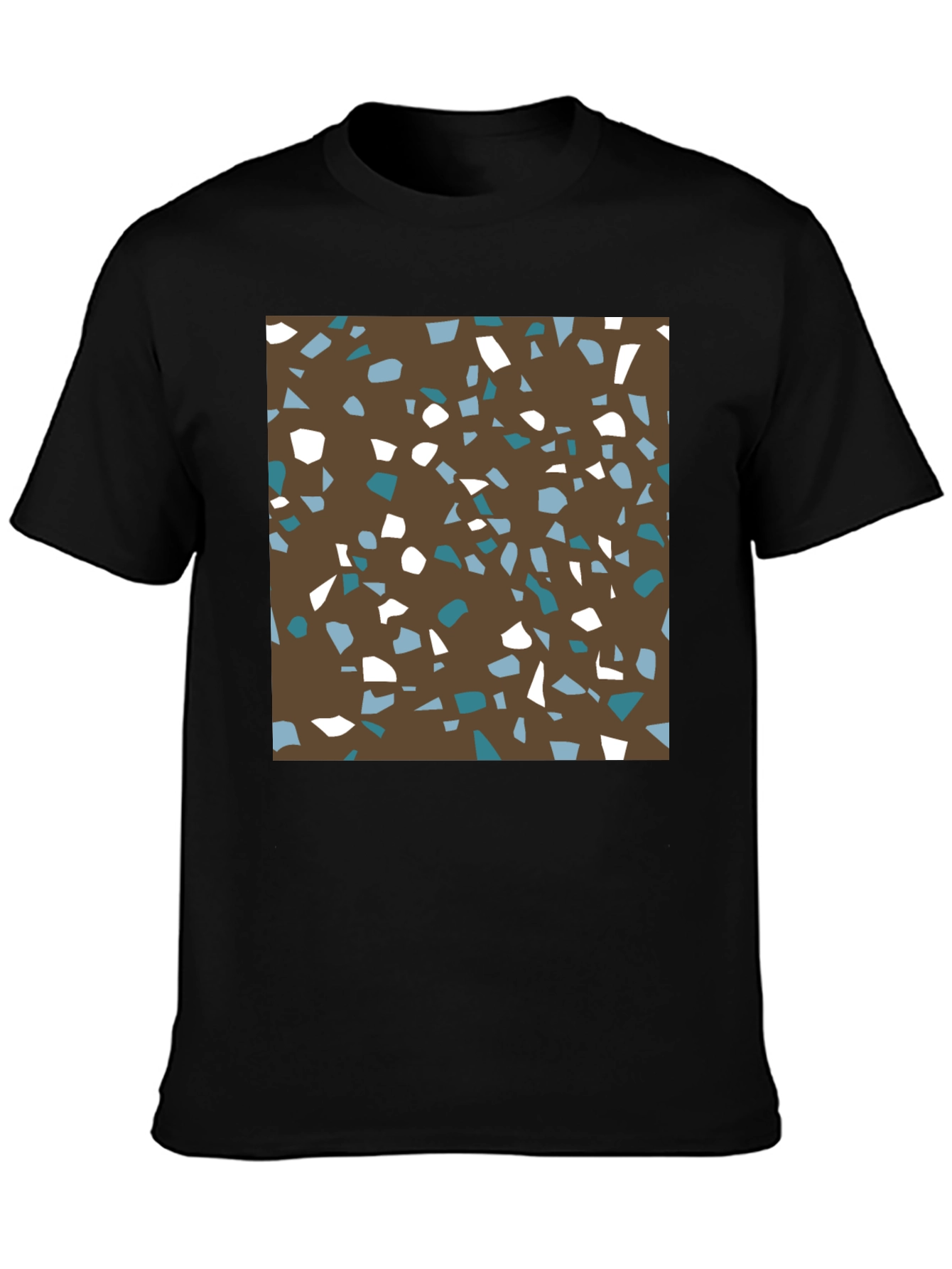 Brown Terrazzo Pattern T-Shirt