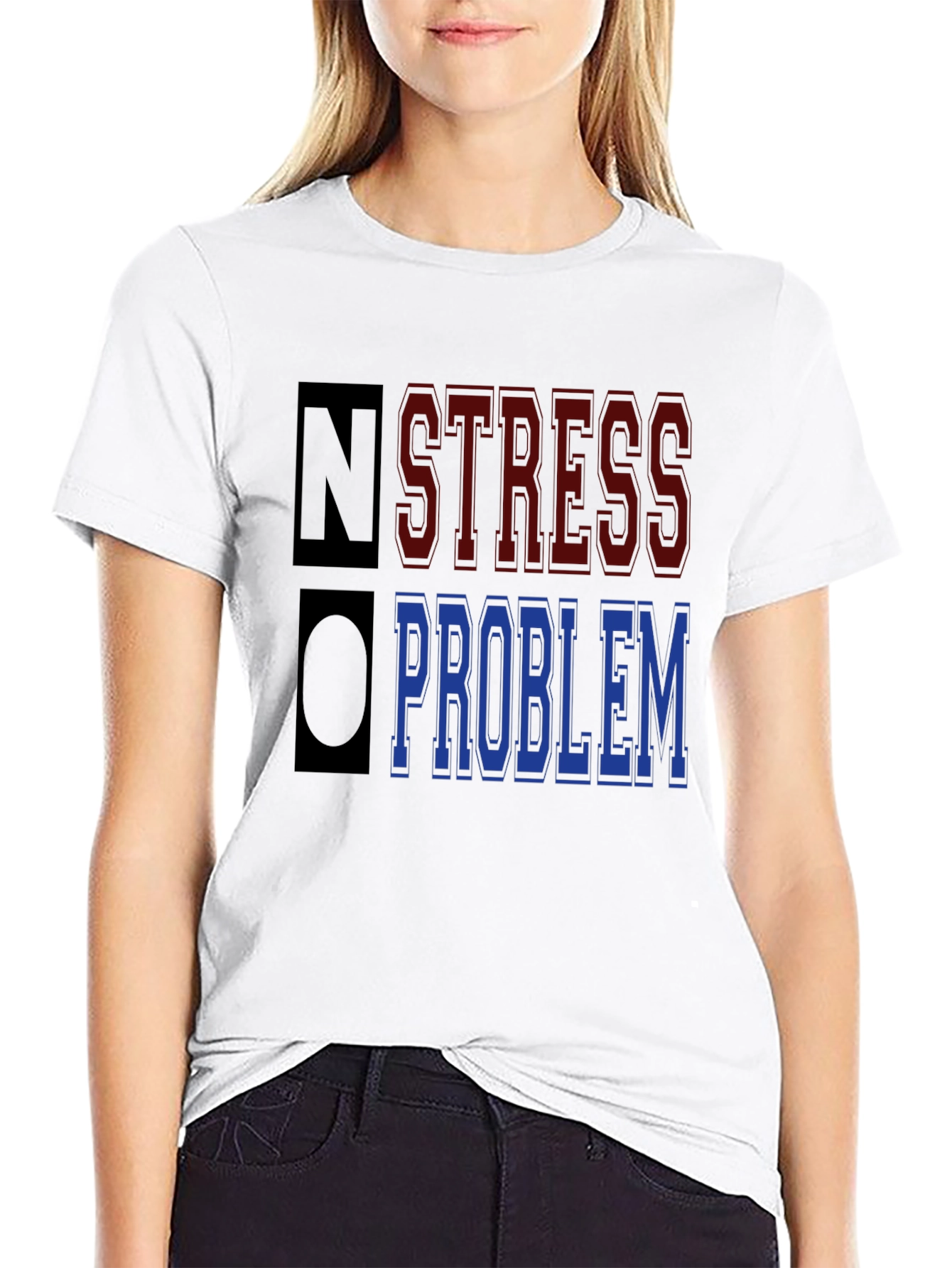 No Stress No Problem Graphic T-Shirt