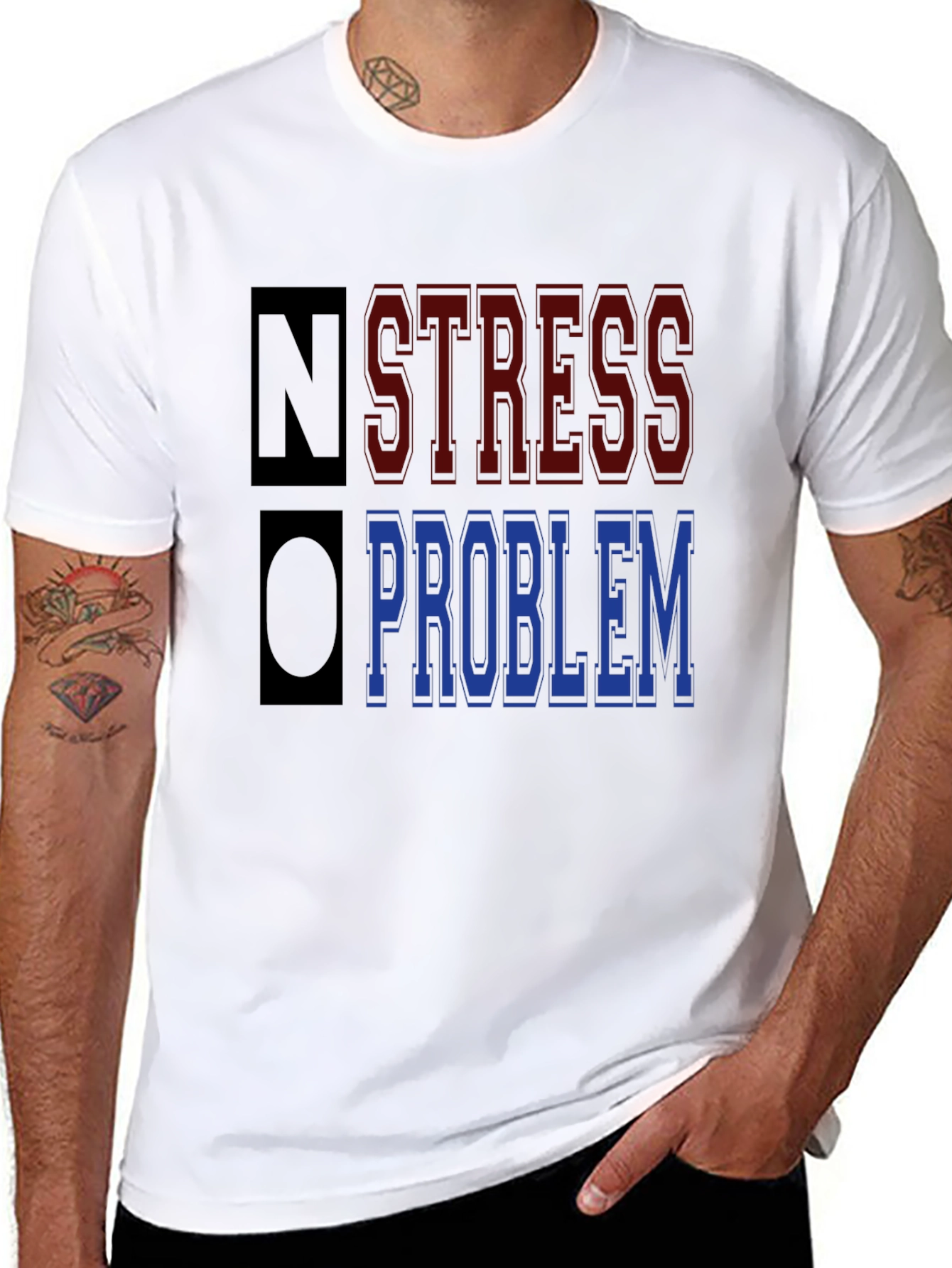 No Stress No Problem Graphic T-Shirt