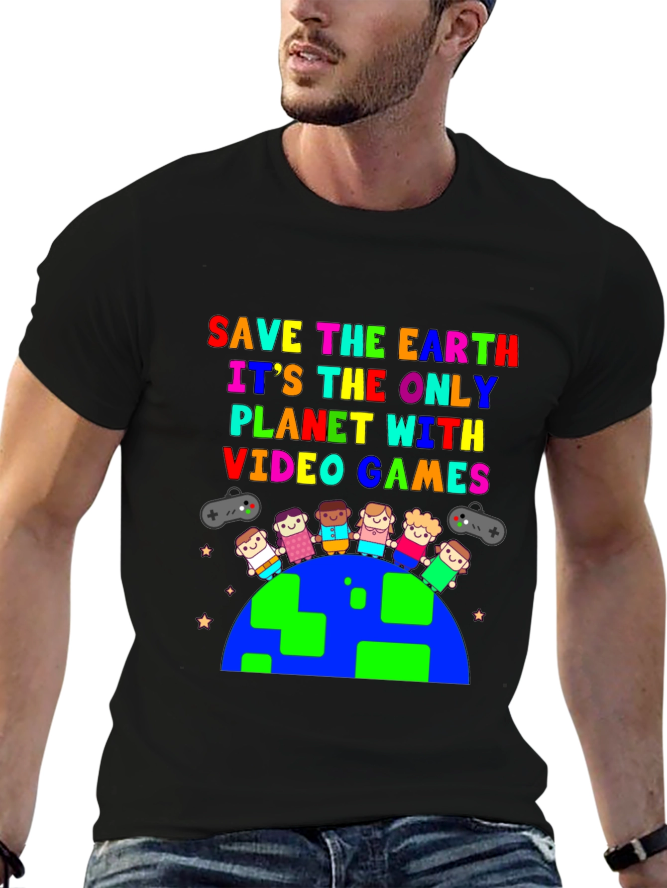 Save the Earth T-Shirt: Video Game Planet
