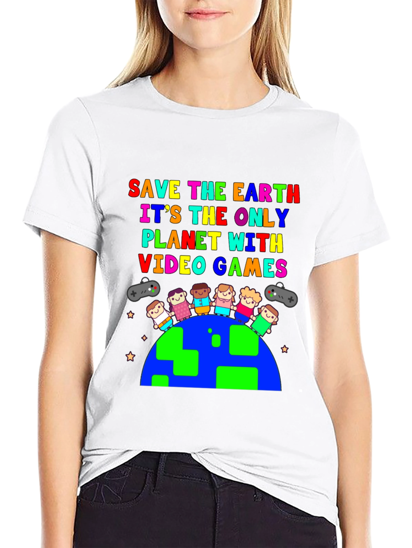 Save the Earth T-Shirt: Video Game Planet