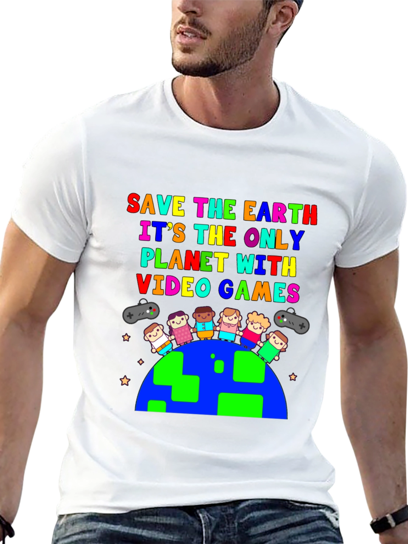 Save the Earth T-Shirt: Video Game Planet