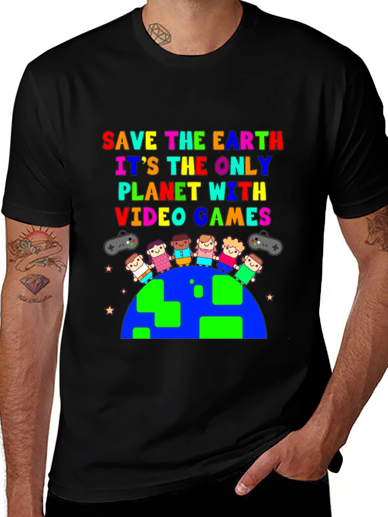 Save the Earth T-Shirt: Video Game Planet