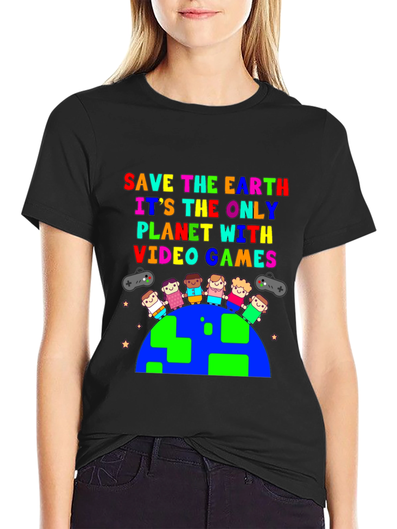 Save the Earth T-Shirt: Video Game Planet
