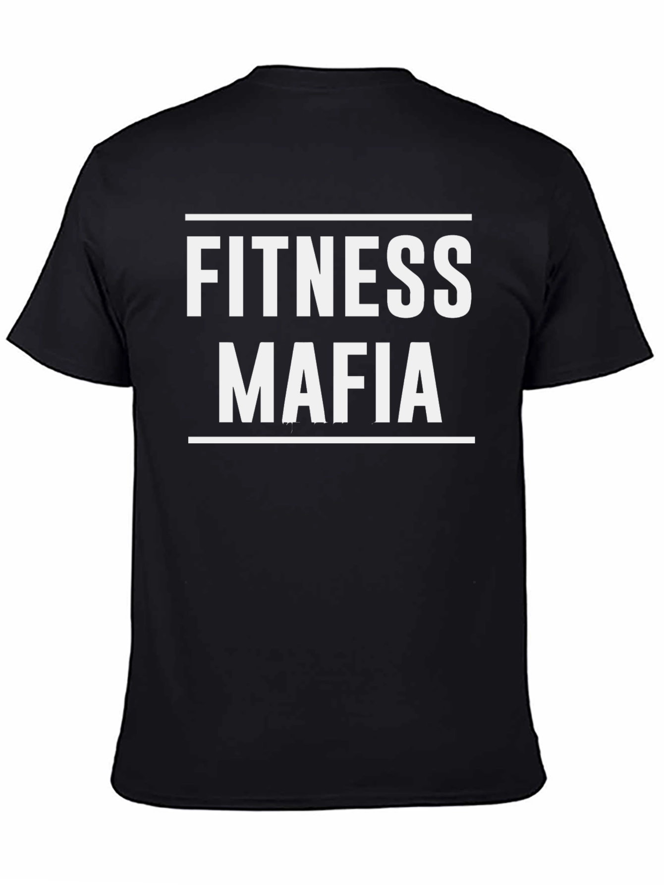 Fitness Mafia Black Graphic Tee Shirt