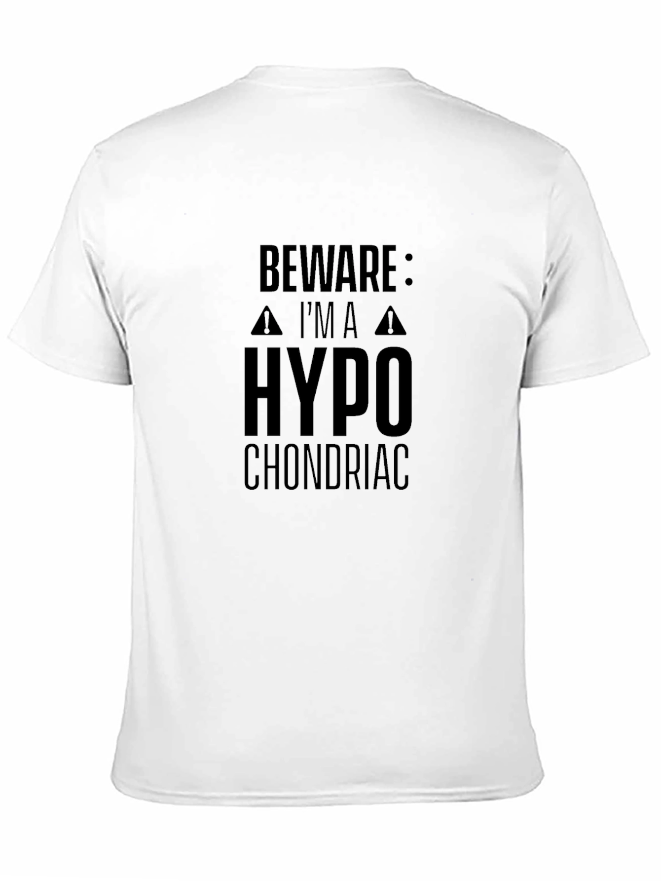 Hypochondriac Warning Graphic Tee - Black