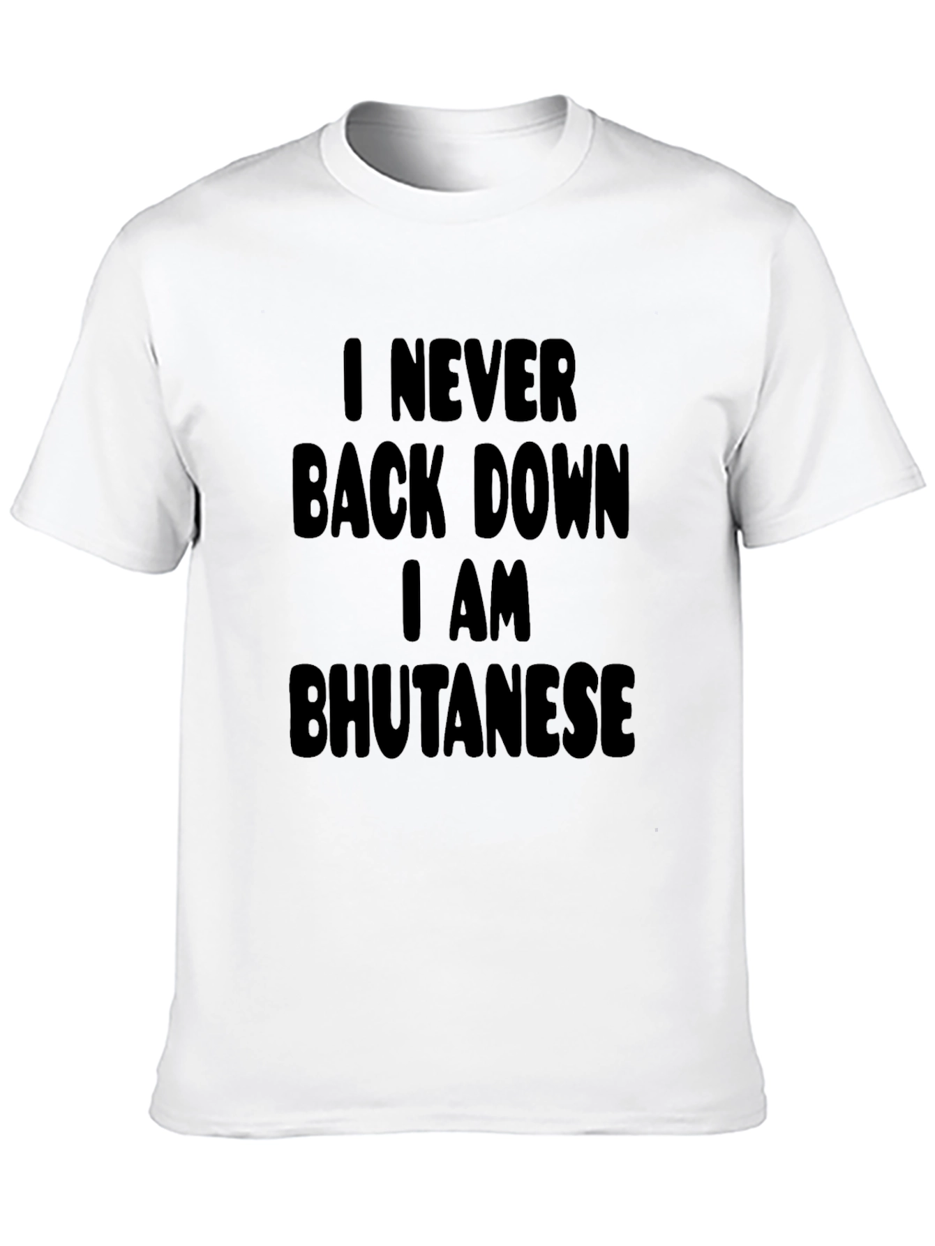 Bhutanese Pride Black T-Shirt