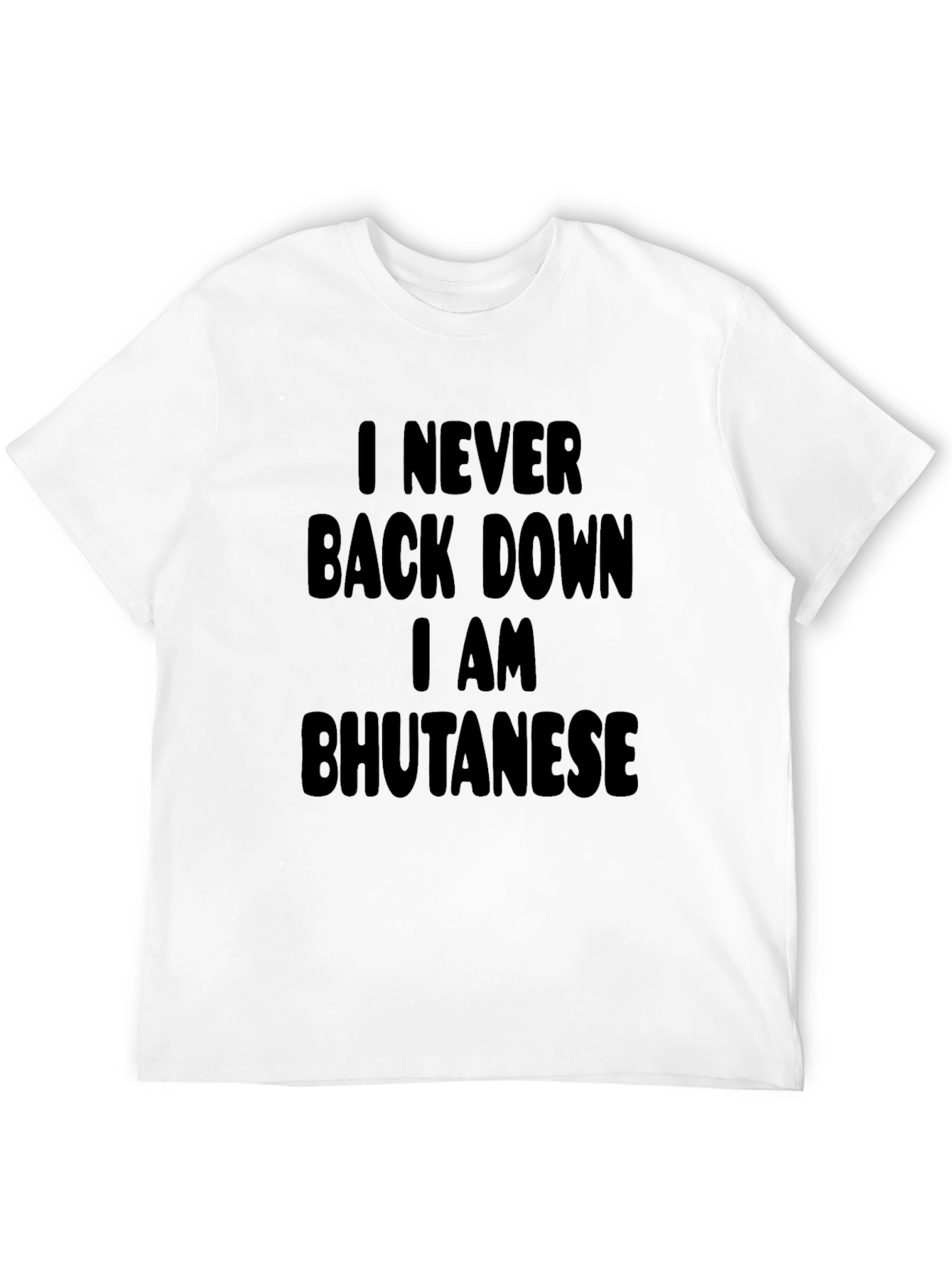 Bhutanese Pride Black T-Shirt