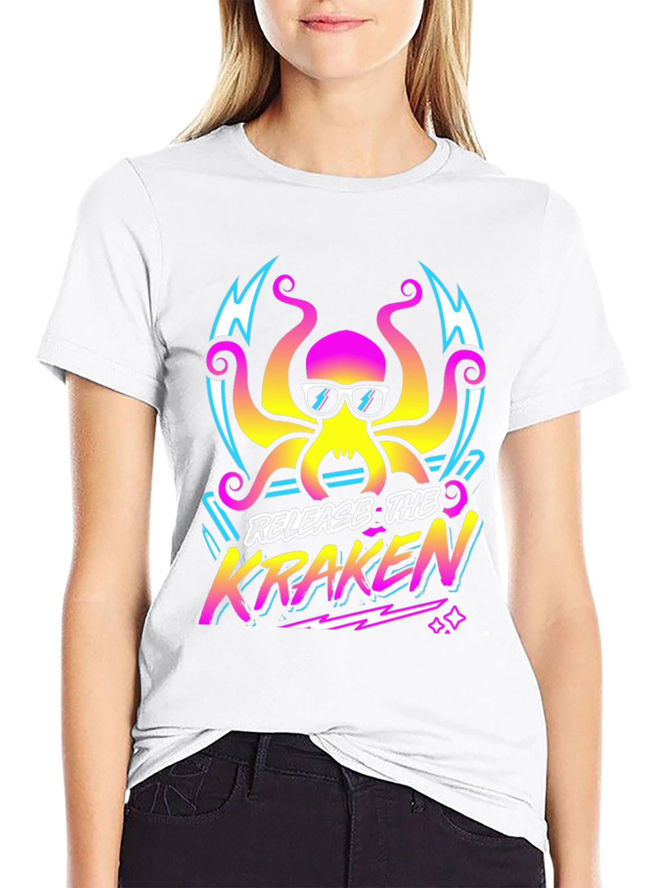 Release the Kraken T-Shirt - Retro Octopus Graphic Tee