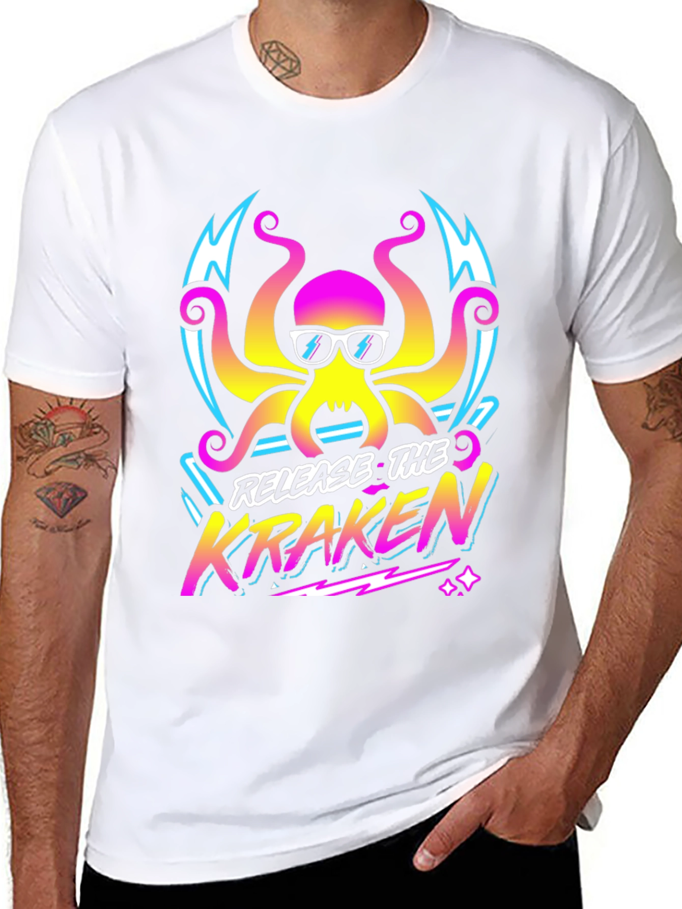 Release the Kraken T-Shirt - Retro Octopus Graphic Tee