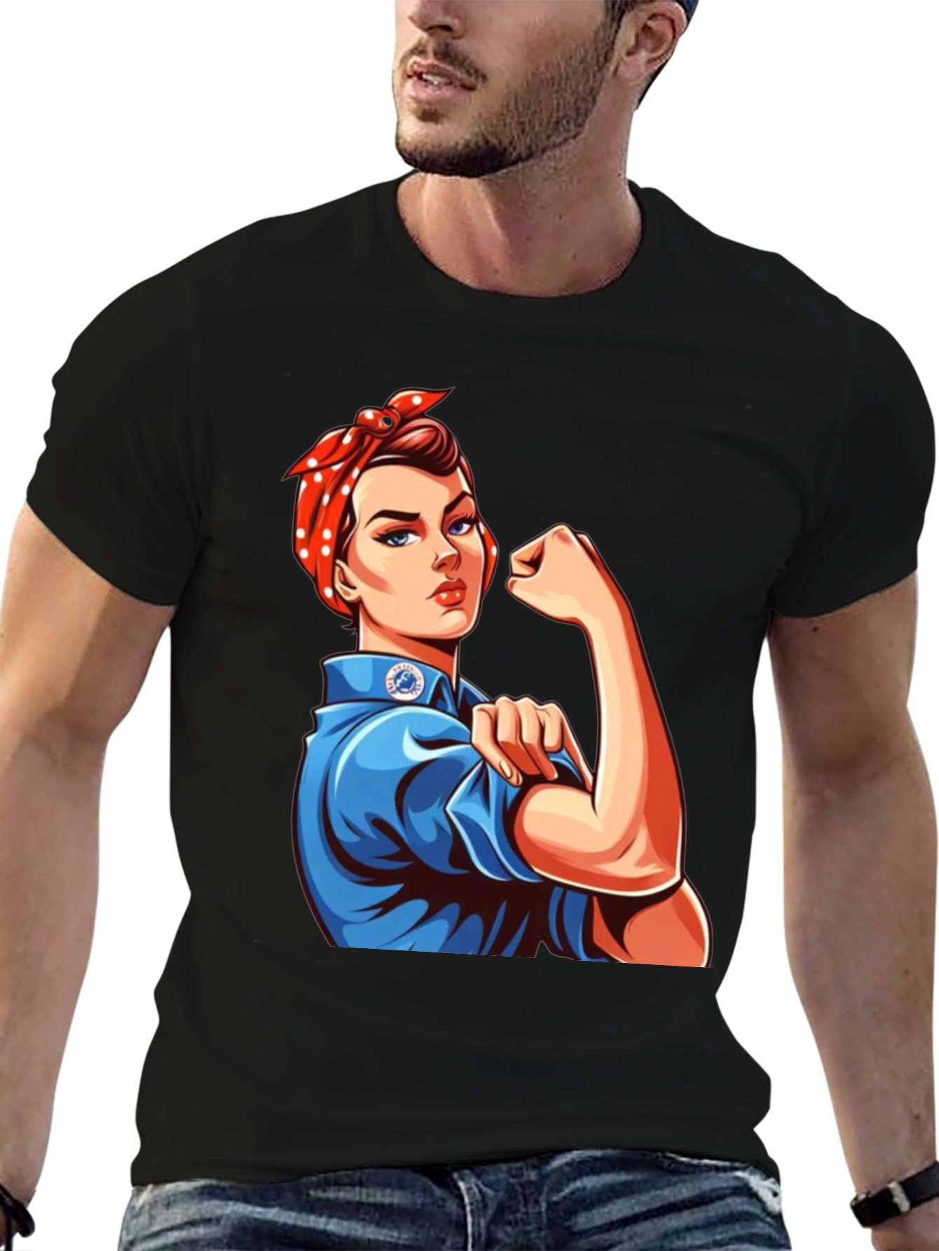Rosie Riveter Graphic Tee - Empowering Womens T-Shirt