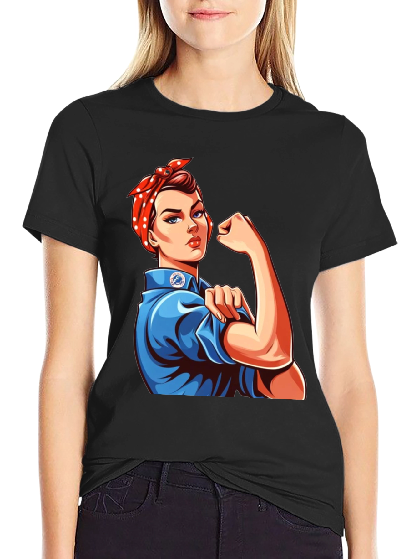 Rosie Riveter Graphic Tee - Empowering Womens T-Shirt
