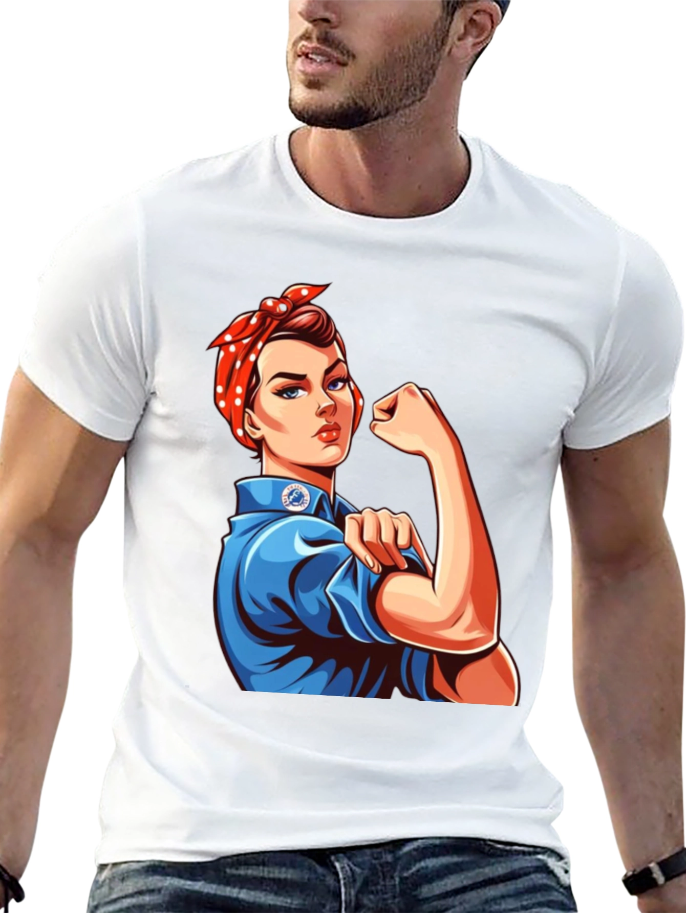 Rosie Riveter Graphic Tee - Empowering Womens T-Shirt